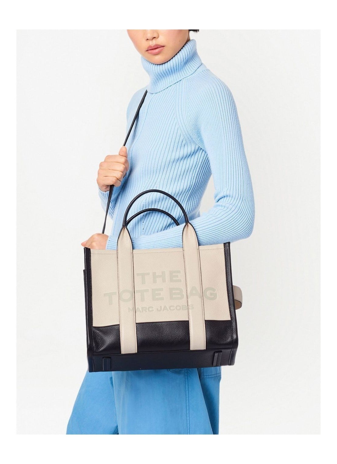 Marc Jacobs Marc Jacobs Kadın Fermuar Kapamalı Çıkarılabilir Uzun Askılı Deri Ekru Omuz Çantası H007L01RE22-112