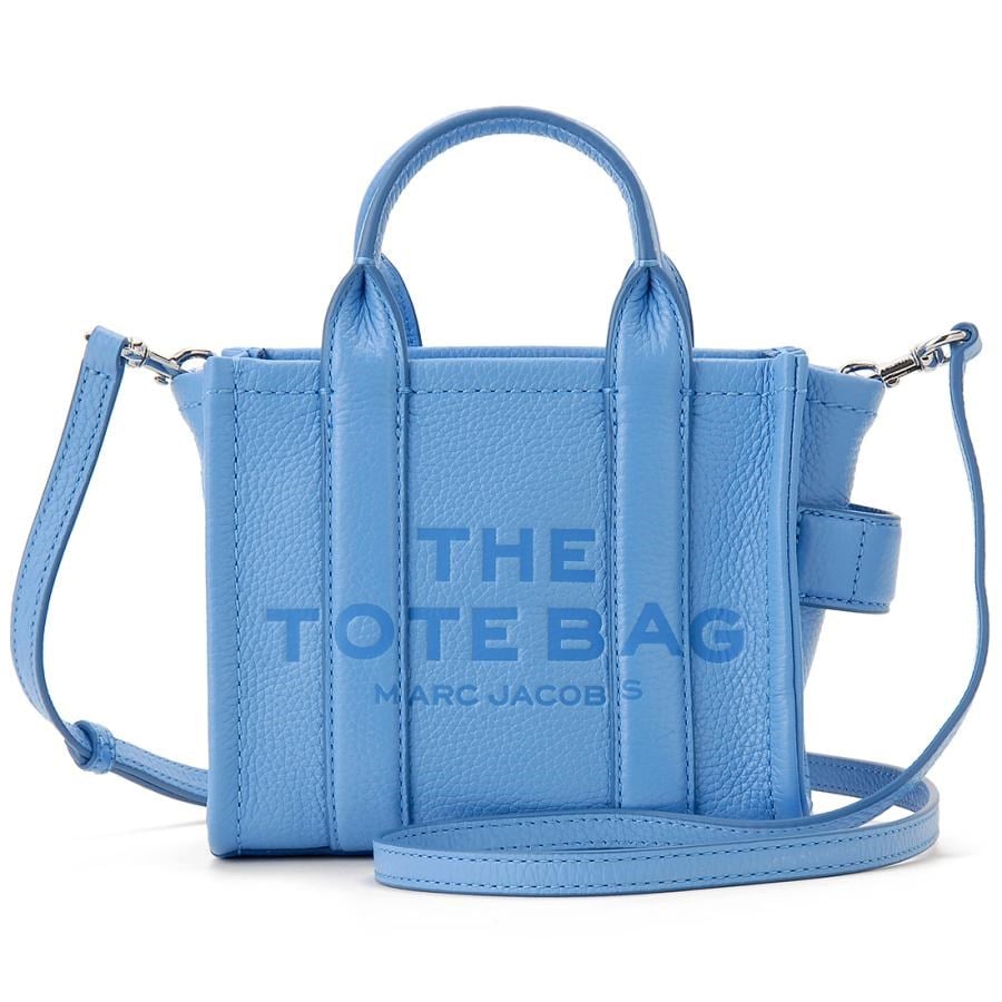 Marc Jacobs Marc Jacobs Kadın Fermuar Kapamalı Logo Detaylı Deri Mini Mavi Omuz Çantası H053L01RE22-436
