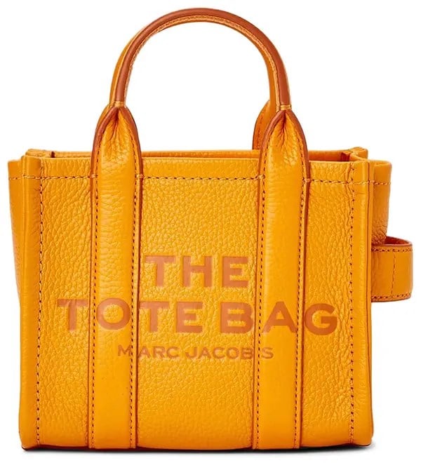 Marc Jacobs Marc Jacobs Kadın Fermuar Kapamalı Logo Detaylı Deri Mini Turuncu1 Omuz Çantası H053L01RE22-841