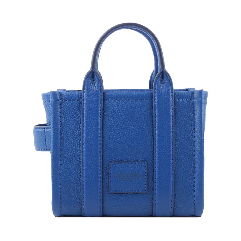 Marc Jacobs Marc Jacobs Kadın Fermuar Kapamalı Logo Detaylı Deri Mini Mavi2 Omuz Çantası H053L01RE22-486