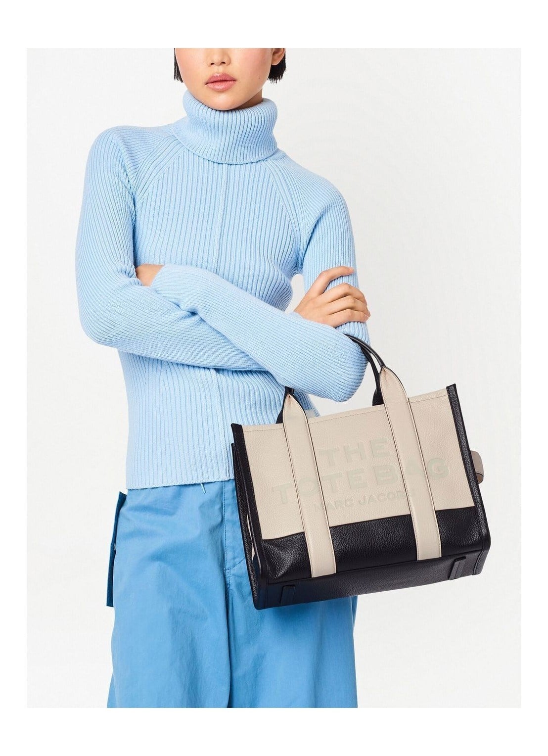 Marc Jacobs Marc Jacobs Kadın Fermuar Kapamalı Çıkarılabilir Uzun Askılı Deri Ekru Omuz Çantası H007L01RE22-112