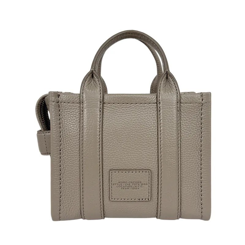 Marc Jacobs Marc Jacobs Kadın Fermuar Kapamalı Logo Detaylı Deri Mini Vizon Omuz Çantası H053L01RE22-055