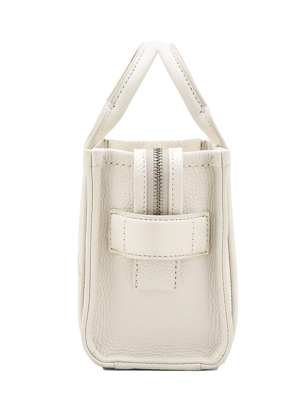 Marc Jacobs Marc Jacobs Kadın Fermuar Kapamalı Logo Detaylı Deri Mini Ekru Omuz Çantası H053L01RE22-140