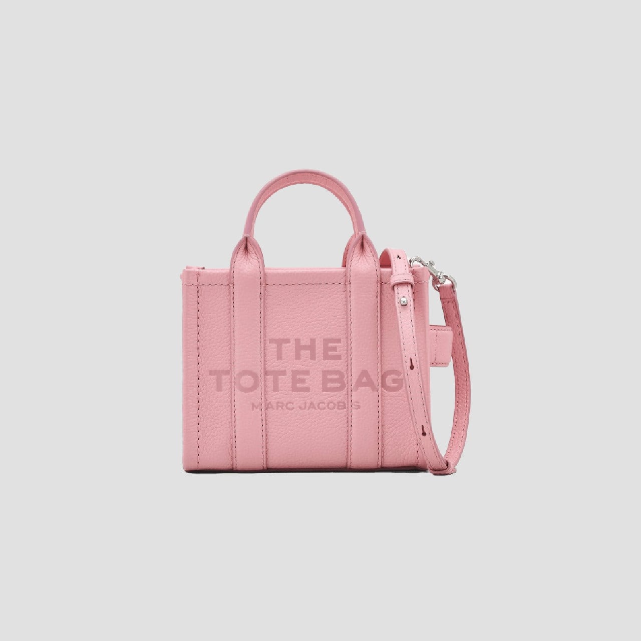 Marc Jacobs Marc Jacobs Kadın Fermuar Kapamalı Logo Detaylı Deri Mini Pembe1 Omuz Çantası H053L01RE22-669