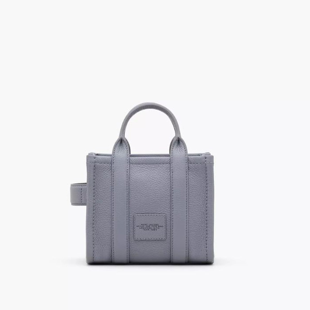 Marc Jacobs Marc Jacobs Kadın Fermuar Kapamalı Logo Detaylı Deri Mini Gri Omuz Çantası H053L01RE22-050