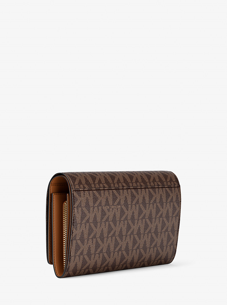 Michael Kors Michael Kors Kadın Düz Deri Katlamalı Kart Ve Nakit Bölmeli Kahverengi Cüzdan 32T5GJ6D9B-BRN/ACORN