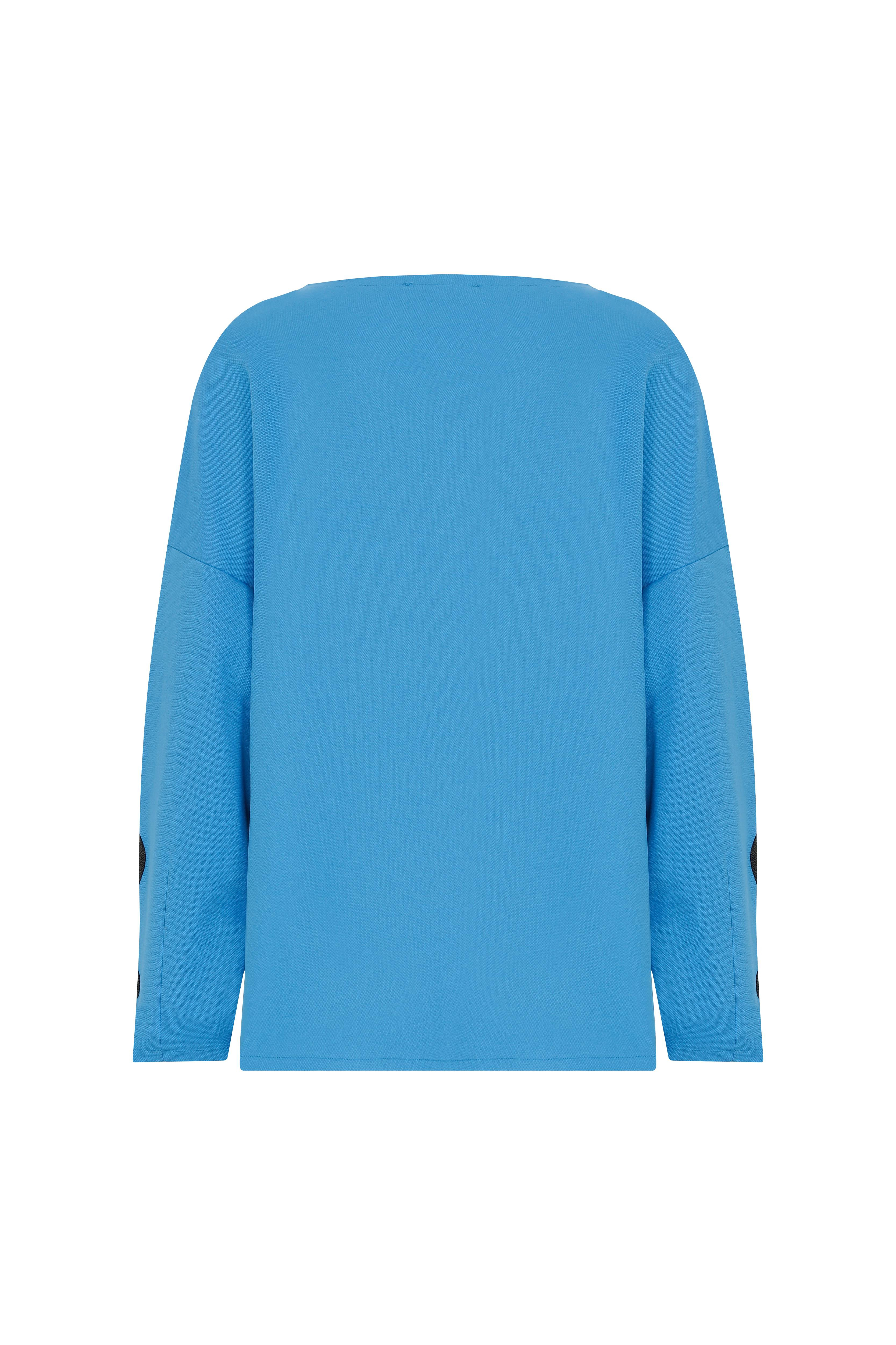 Naar Naar Kadın Uzun kollu Günlük Kullanım Normal kesim Mavi Sweatshirt NAAR51320-MAVI