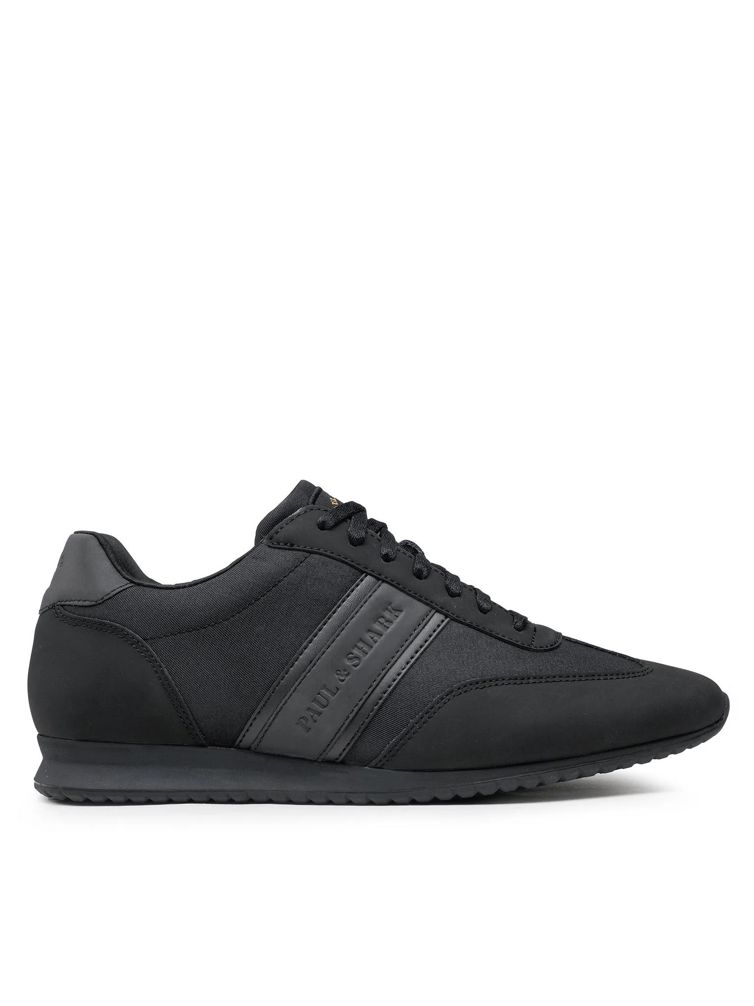Paul Shark Paul Shark Erkek Bağcıklı Marka Logolu Spor Stil Siyah Sneaker 12318008-011