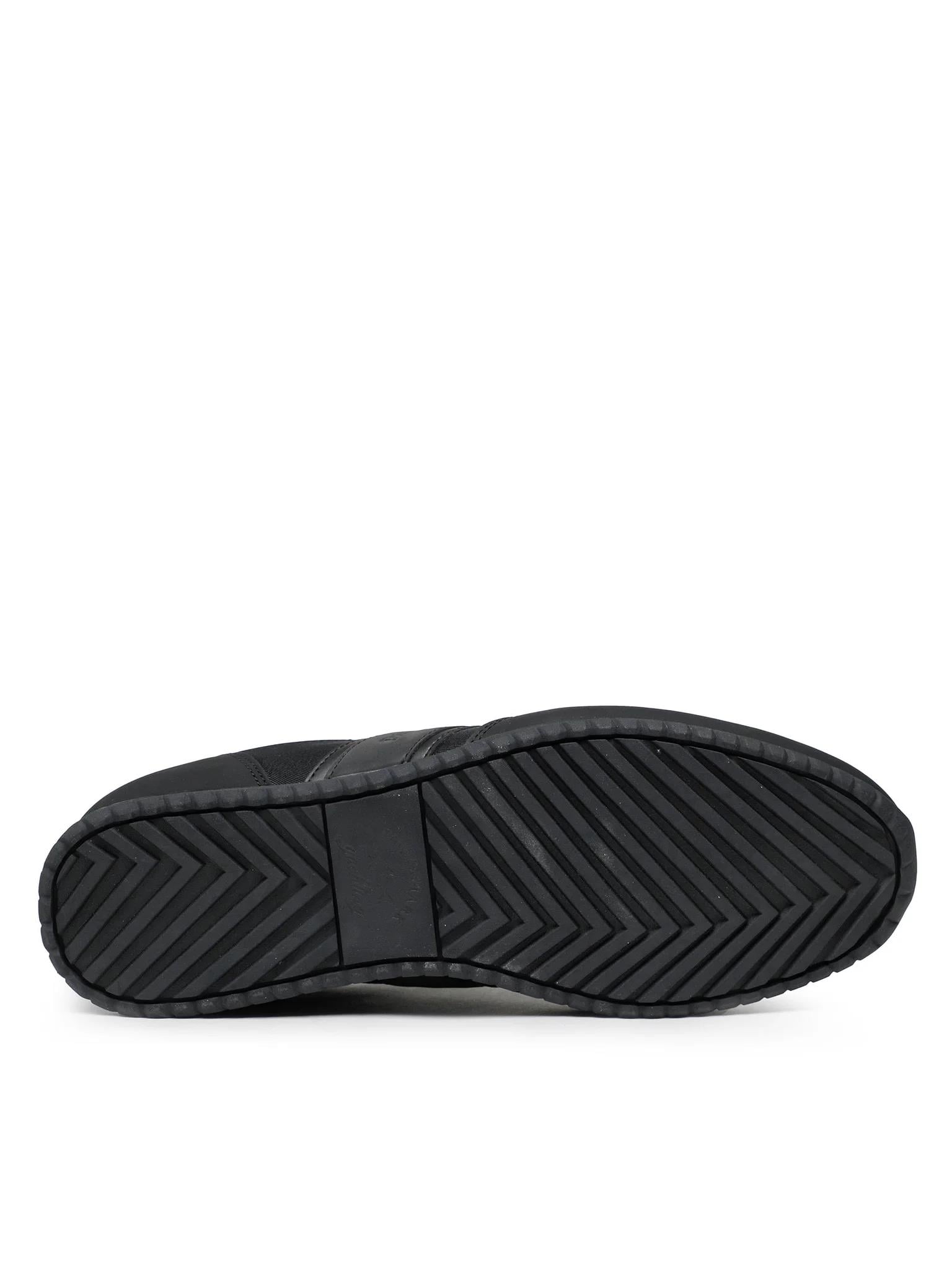 Paul Shark Paul Shark Erkek Bağcıklı Marka Logolu Spor Stil Siyah Sneaker 12318008-011