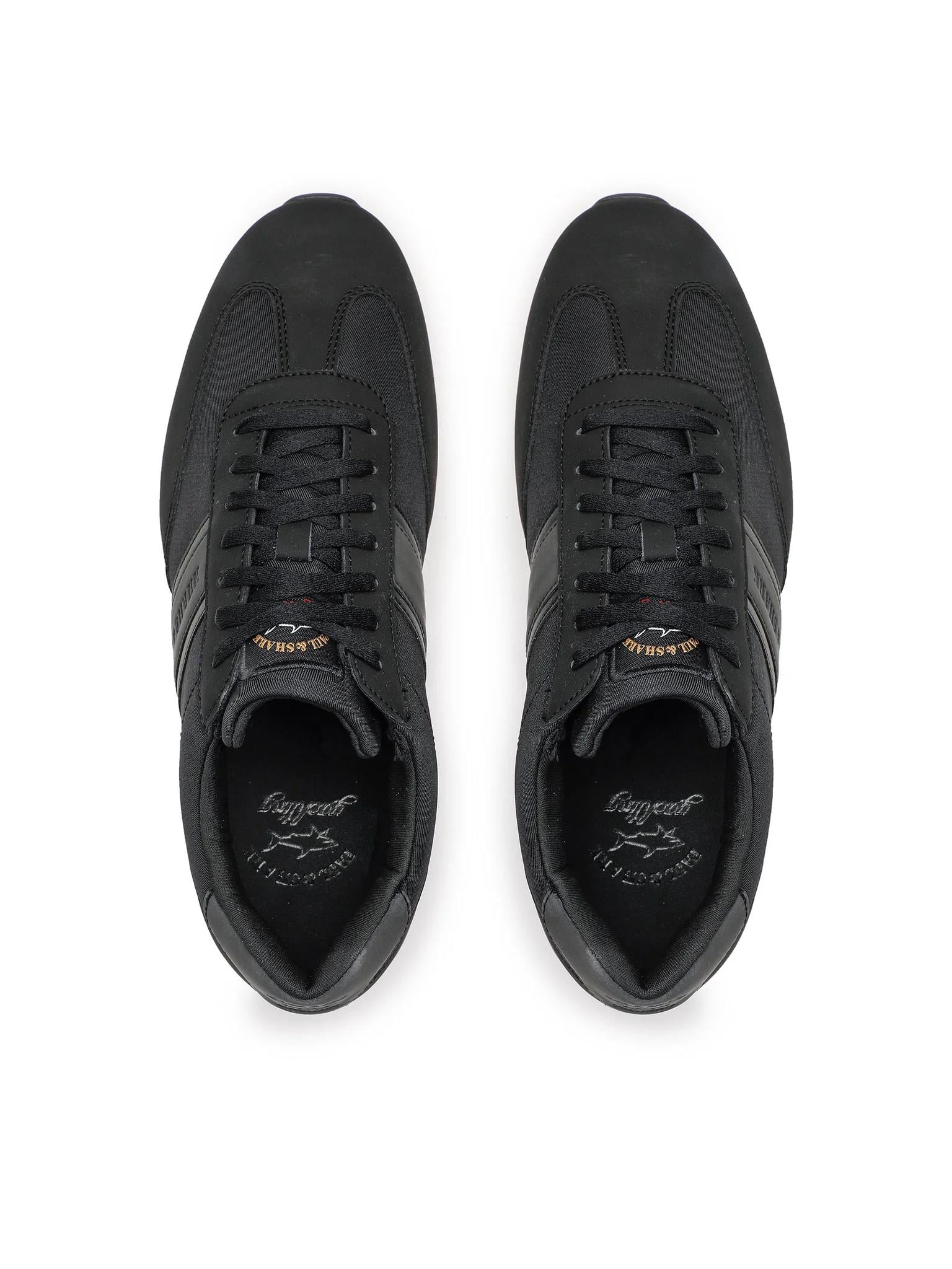 Paul Shark Paul Shark Erkek Bağcıklı Marka Logolu Spor Stil Siyah Sneaker 12318008-011