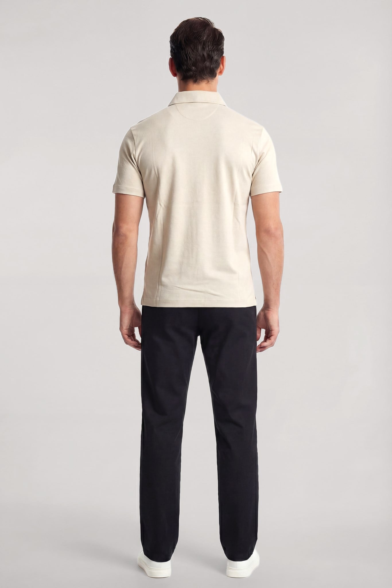 Paul Shark Paul Shark Erkek Bej Polo Yaka T-Shirt 26411253SM-348
