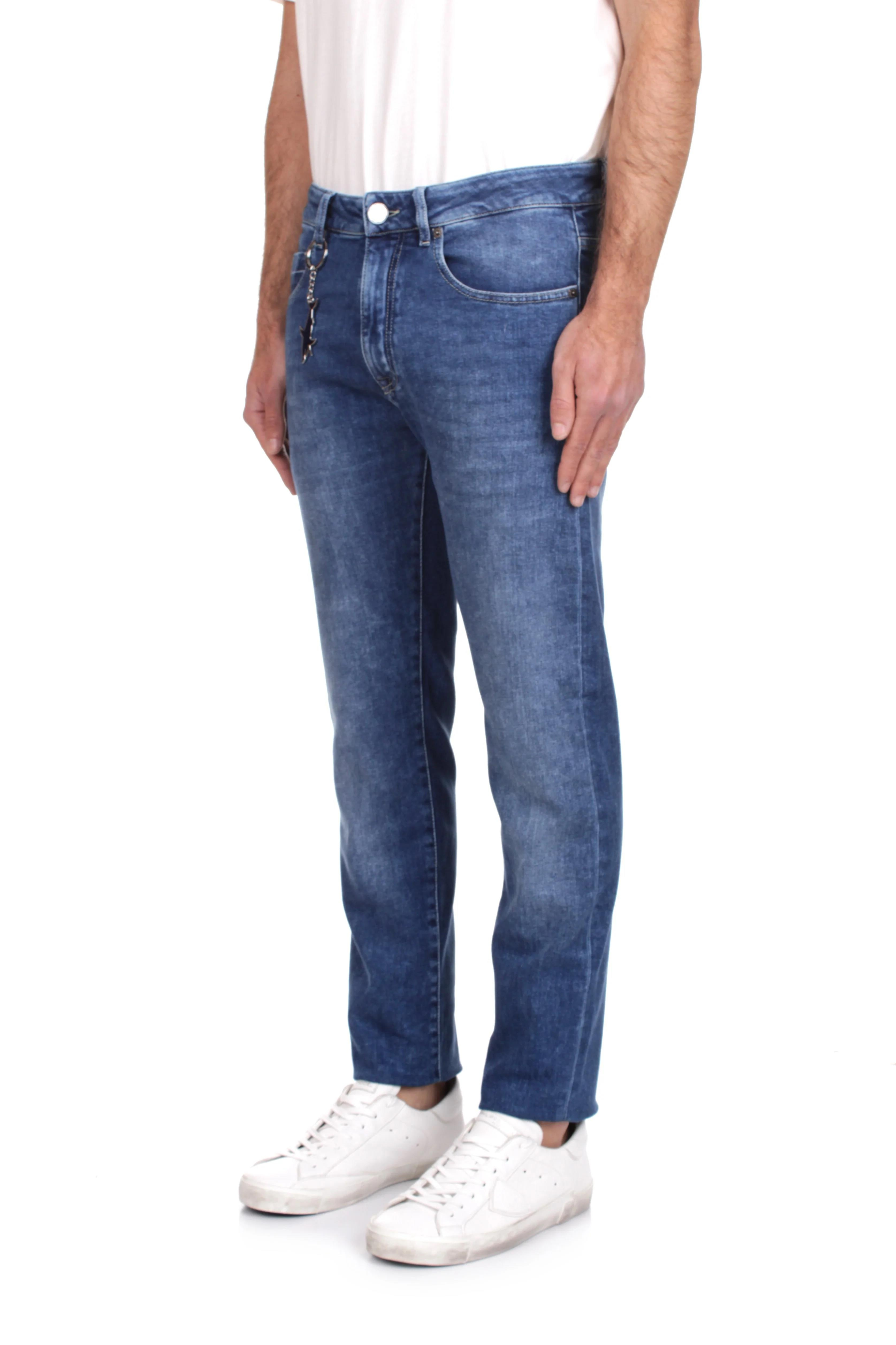 Paul Shark Paul Shark Erkek Denim Kumaş  Normal Bel Düz Model Mavi Jeans 25414105-J02
