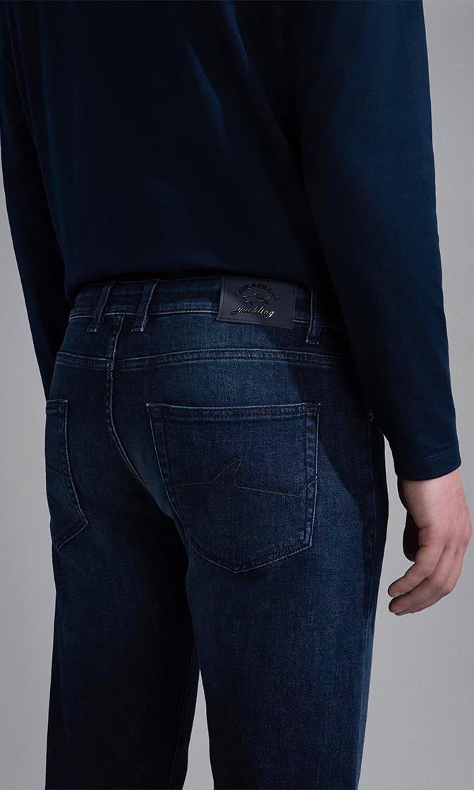 Paul Shark Paul Shark Erkek Denim Kumaş  Normal Bel Düz Model Mavi Jeans 13314110-002