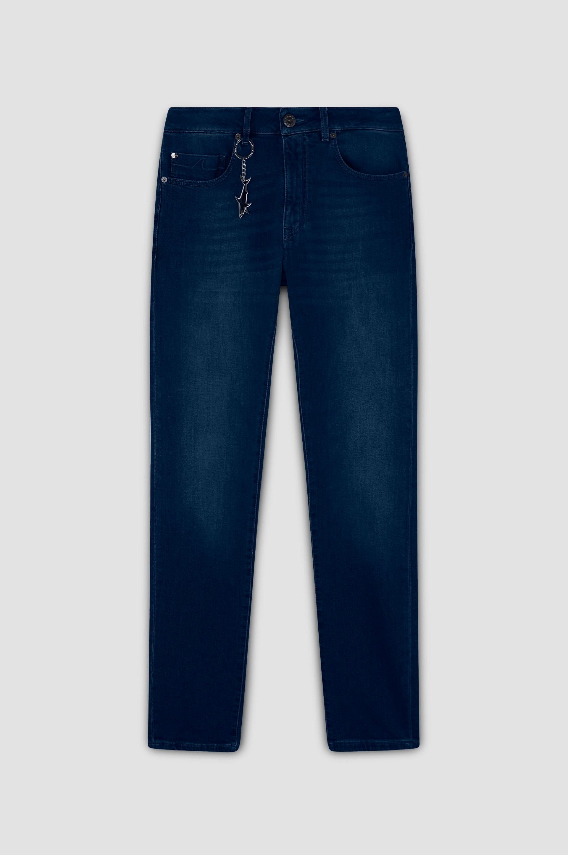Paul Shark Paul Shark Erkek Denim Kumaş  Normal Bel Düz Model Lacivert Jeans 25414105-J03