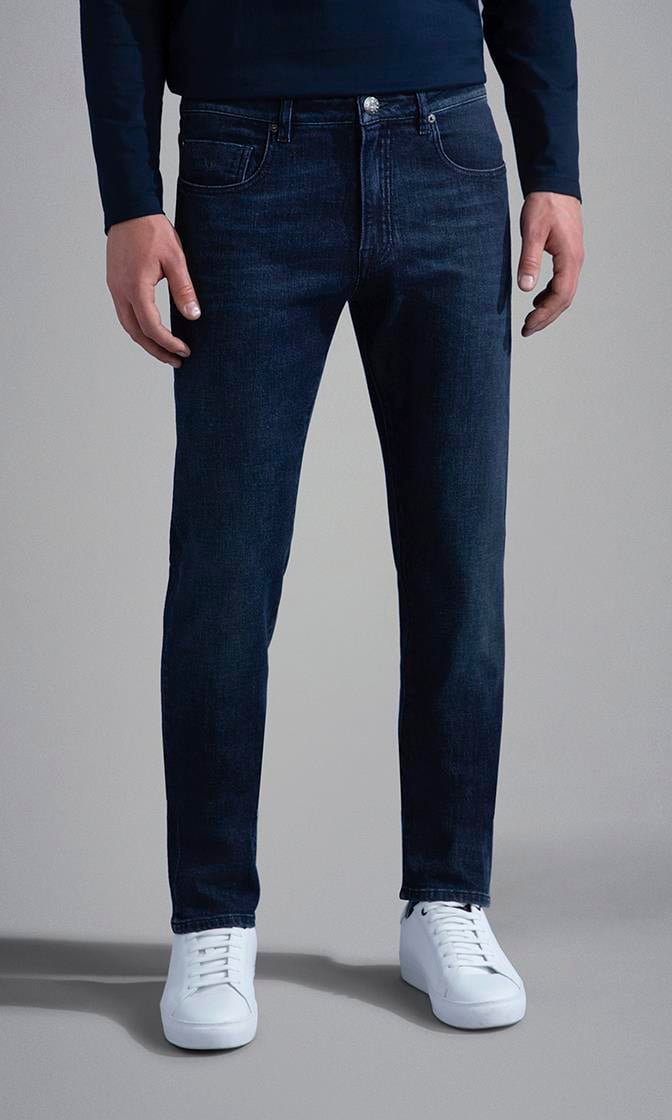Paul Shark Paul Shark Erkek Denim Kumaş  Normal Bel Düz Model Mavi Jeans 13314110-002