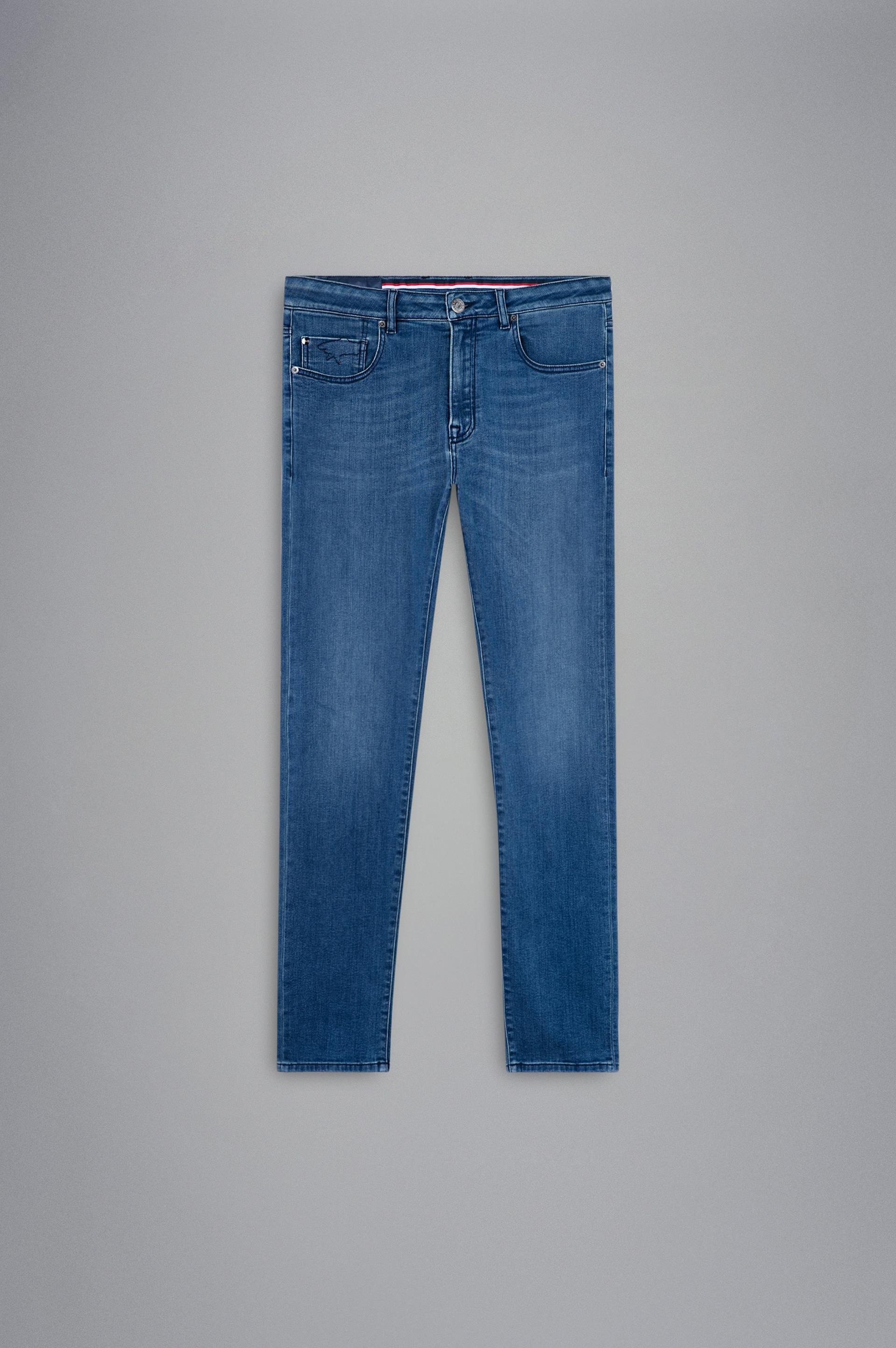 Paul Shark Paul Shark Erkek Denim Kumaş  Normal Bel Düz Model Mavi1 Jeans 13314120-001