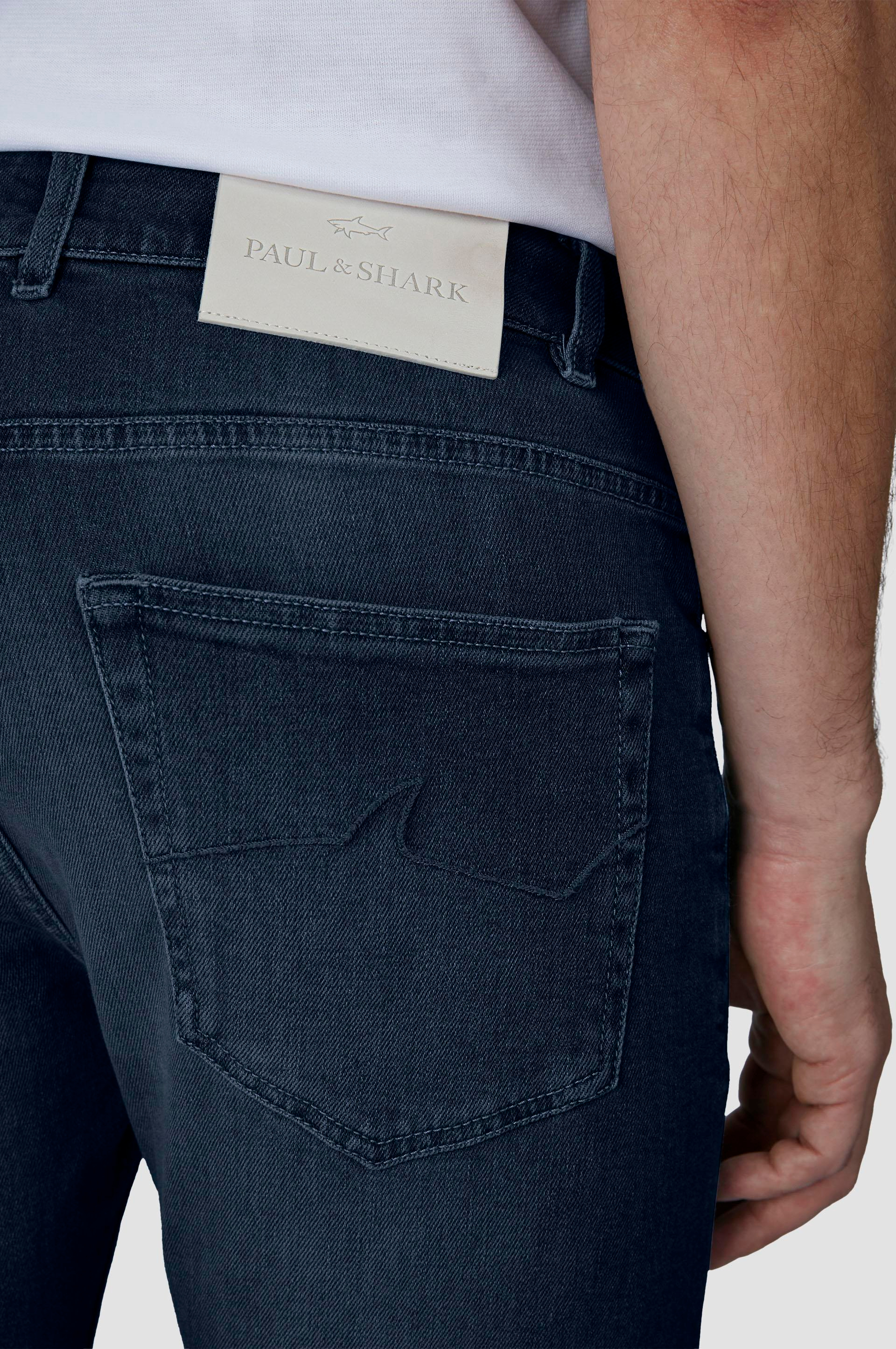 Paul Shark Paul Shark Erkek Denim Kumaş  Normal Bel Düz Model Lacivert Jeans 25414105-J03