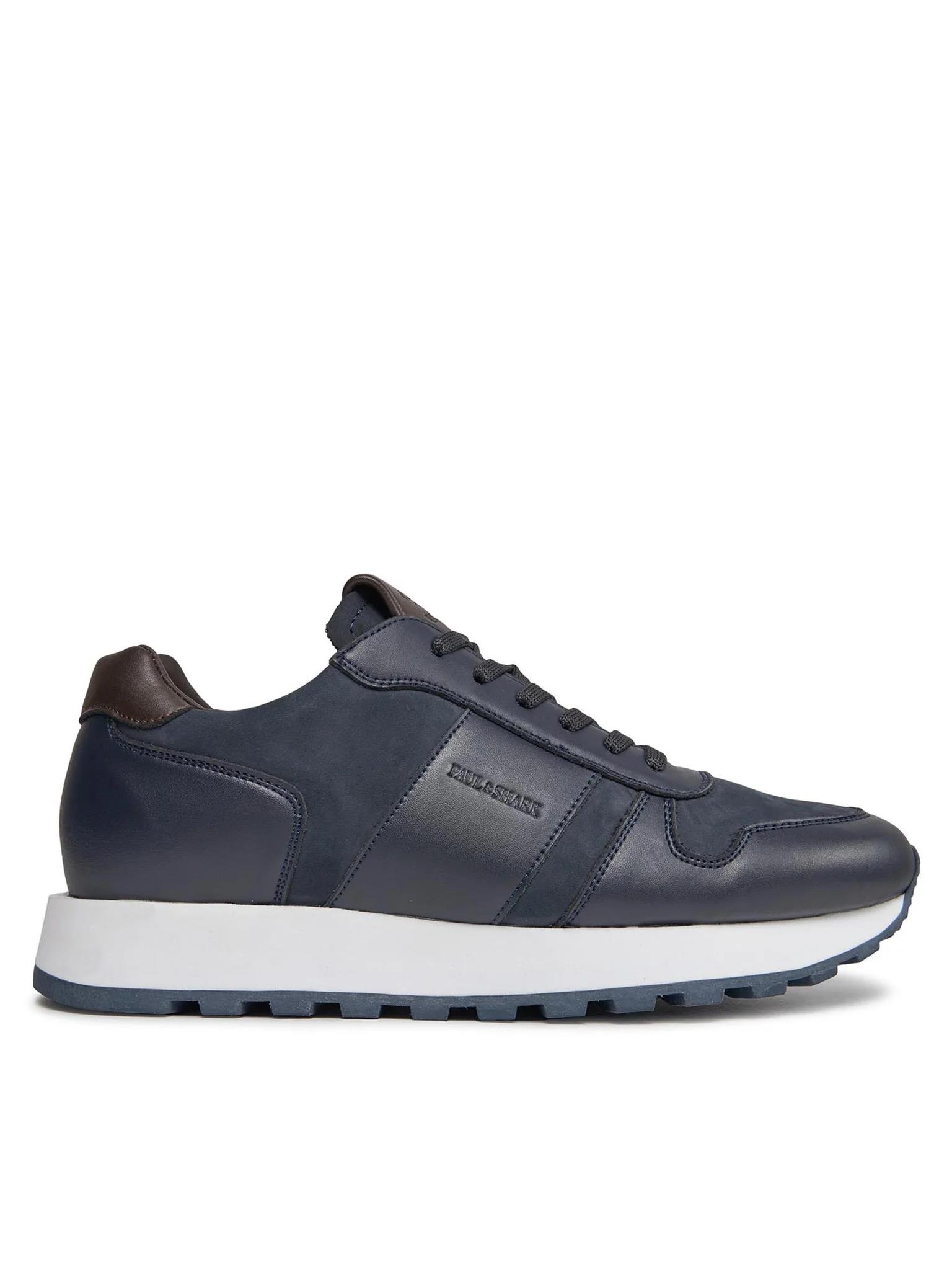Paul Shark Paul Shark Erkek Deri Rahat Taban Günlük Kullanım Lacivert Sneaker 13318010-100