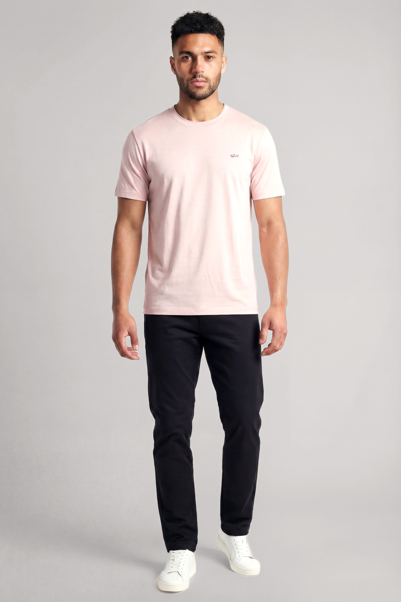 Paul Shark Paul Shark Erkek Dokuma Kumaş Düz Bisiklet Yaka Kahverengi T-Shirt 25411026SM-155