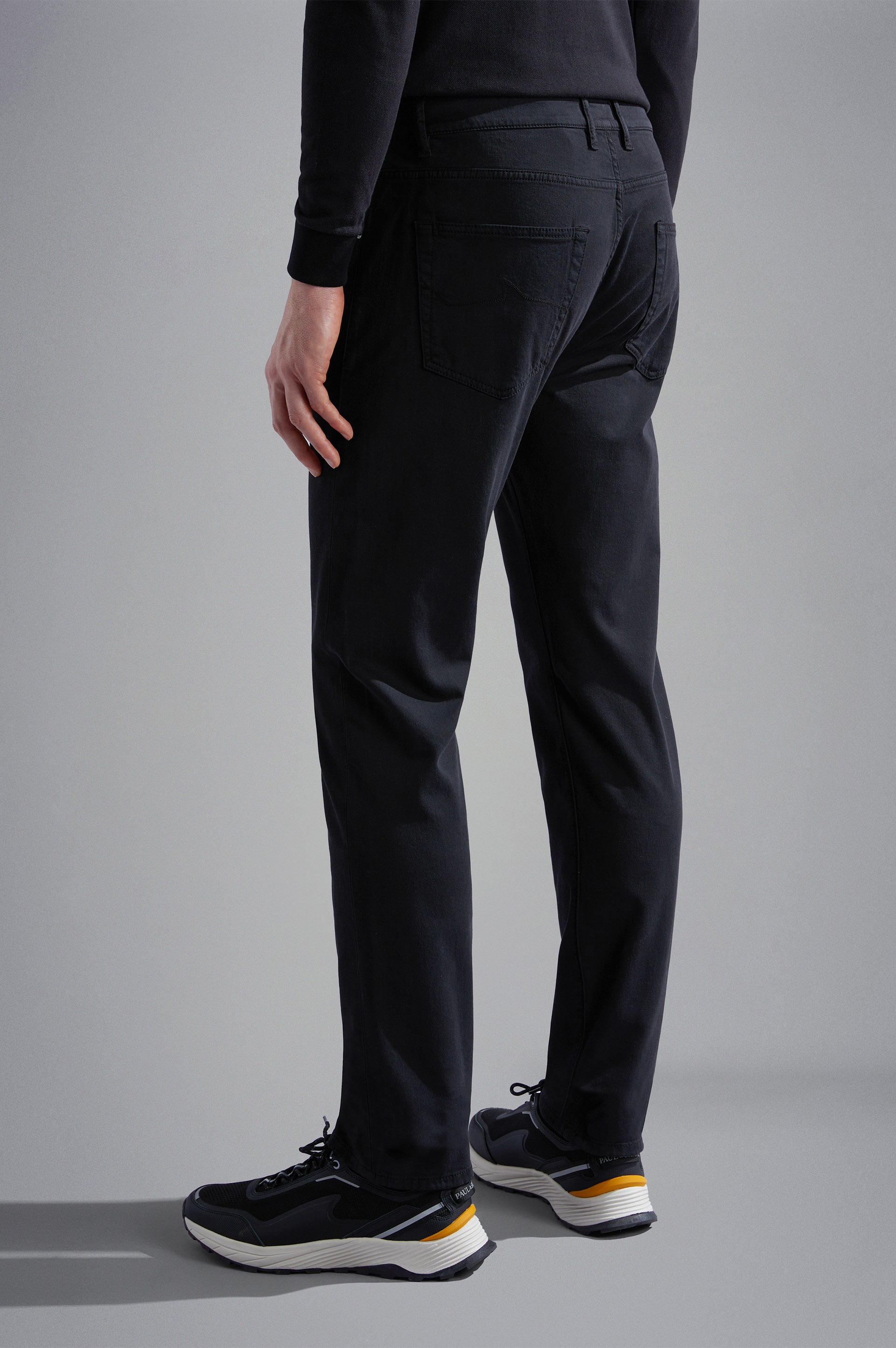 Paul Shark Paul Shark Erkek Dokuma Kumaş  Normal Bel  Düz Model Siyah Pantolon 14314055-011