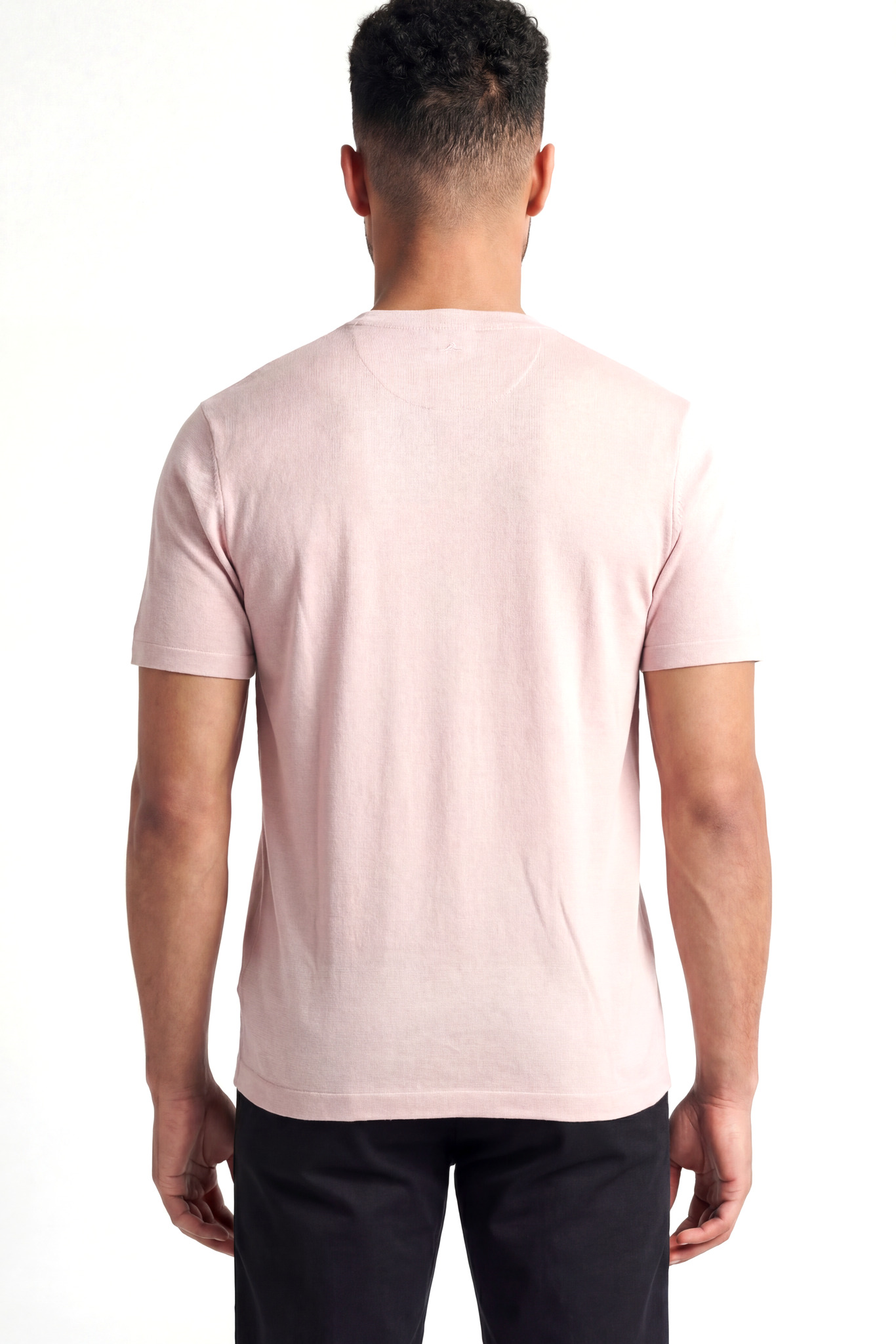Paul Shark Paul Shark Erkek Dokuma Kumaş Düz Bisiklet Yaka Kahverengi T-Shirt 25411026SM-155