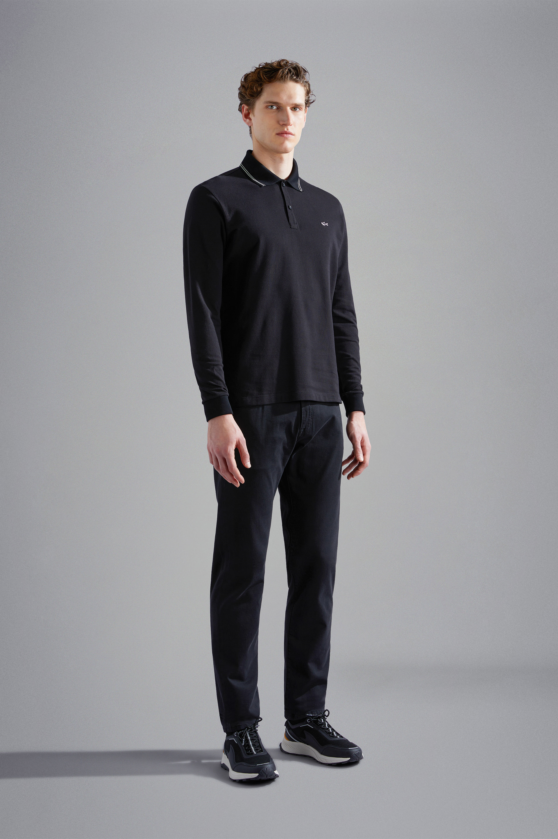 Paul Shark Paul Shark Erkek Dokuma Kumaş  Normal Bel  Düz Model Siyah Pantolon 14314055-011