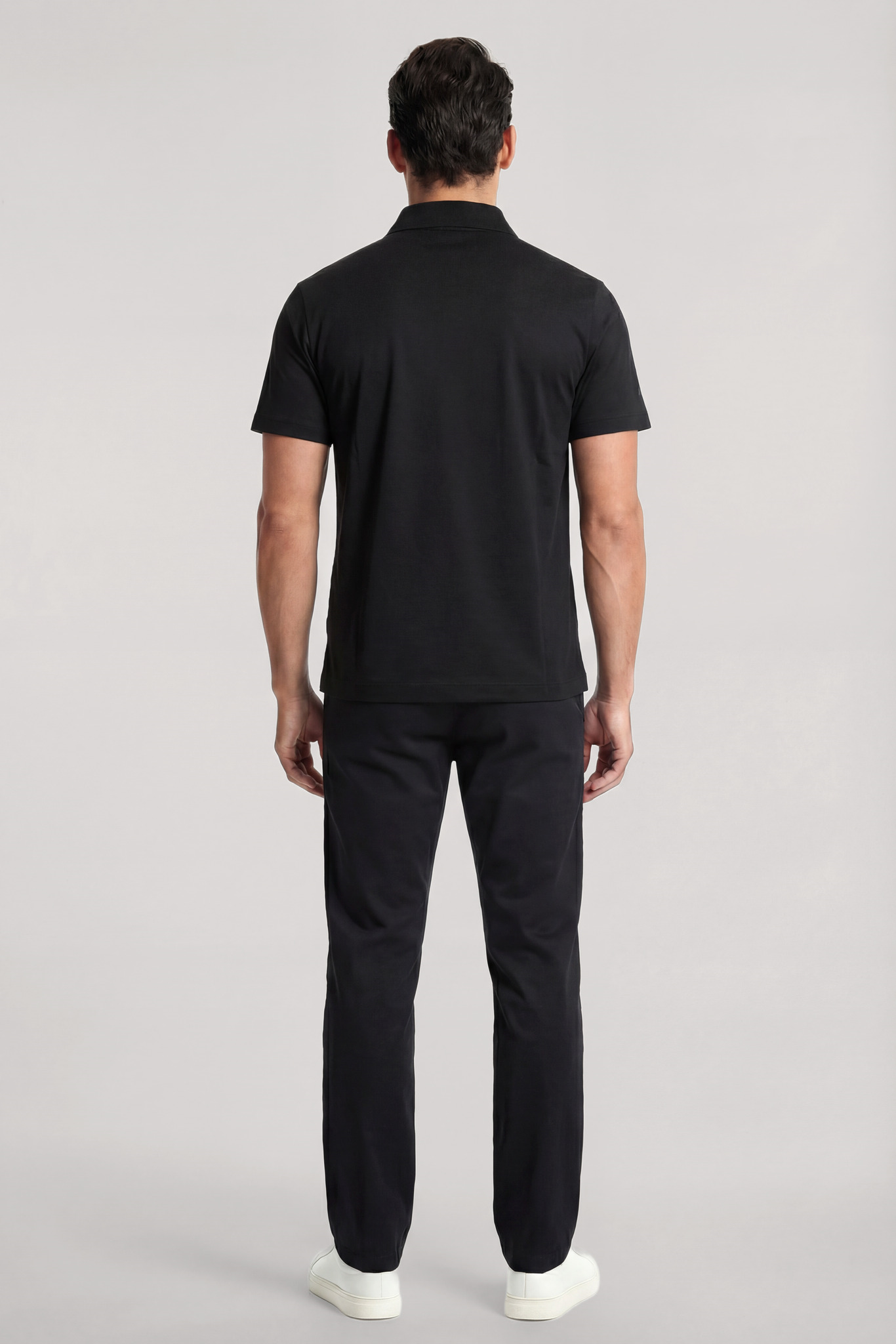 Paul Shark Paul Shark Erkek Düğme Kapama Kısa Kol %100 Pamuk Siyah-Altın Polo Yaka T-Shirt 26411224-11G