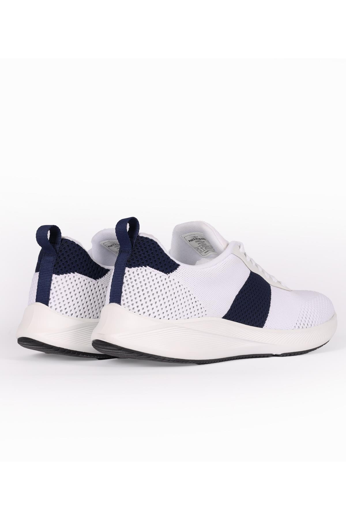 Paul Shark Paul Shark Erkek Günlük kullanım Düz ve Kısa Topuklu Beyaz Sneaker 23418010-010