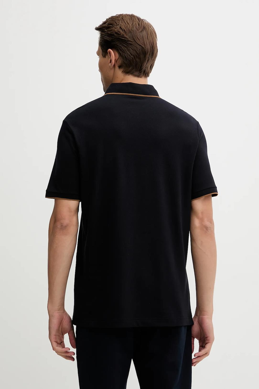 Paul Shark Paul Shark Erkek Kısa Kol Polo Yaka Pamuklu Düğme Kapama Lacivert Polo Yaka T-Shirt 15311716-050