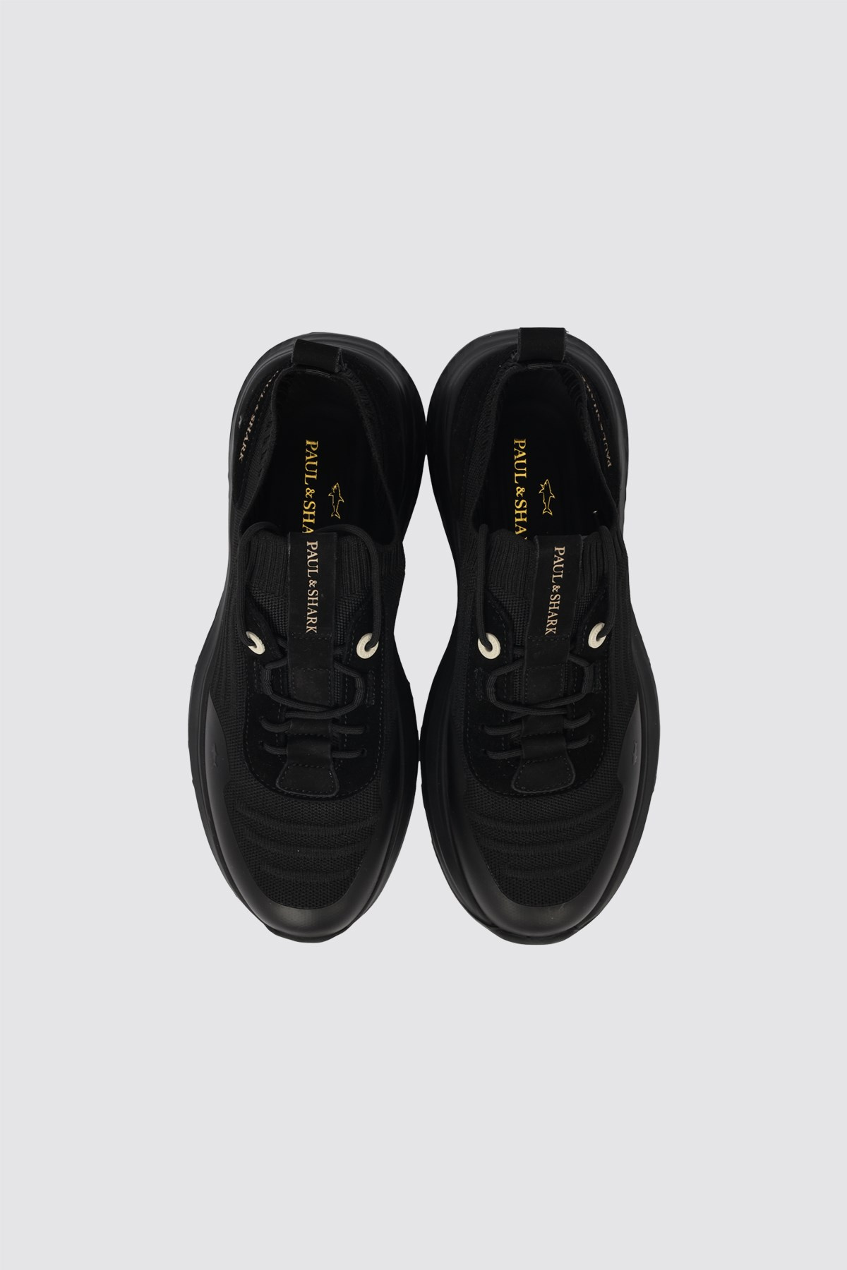 Paul Shark Paul Shark Erkek Logo Detaylı Düşük Bilekli Nefes Alabilen Üst Yüzeyli Siyah Sneaker 16318022-011