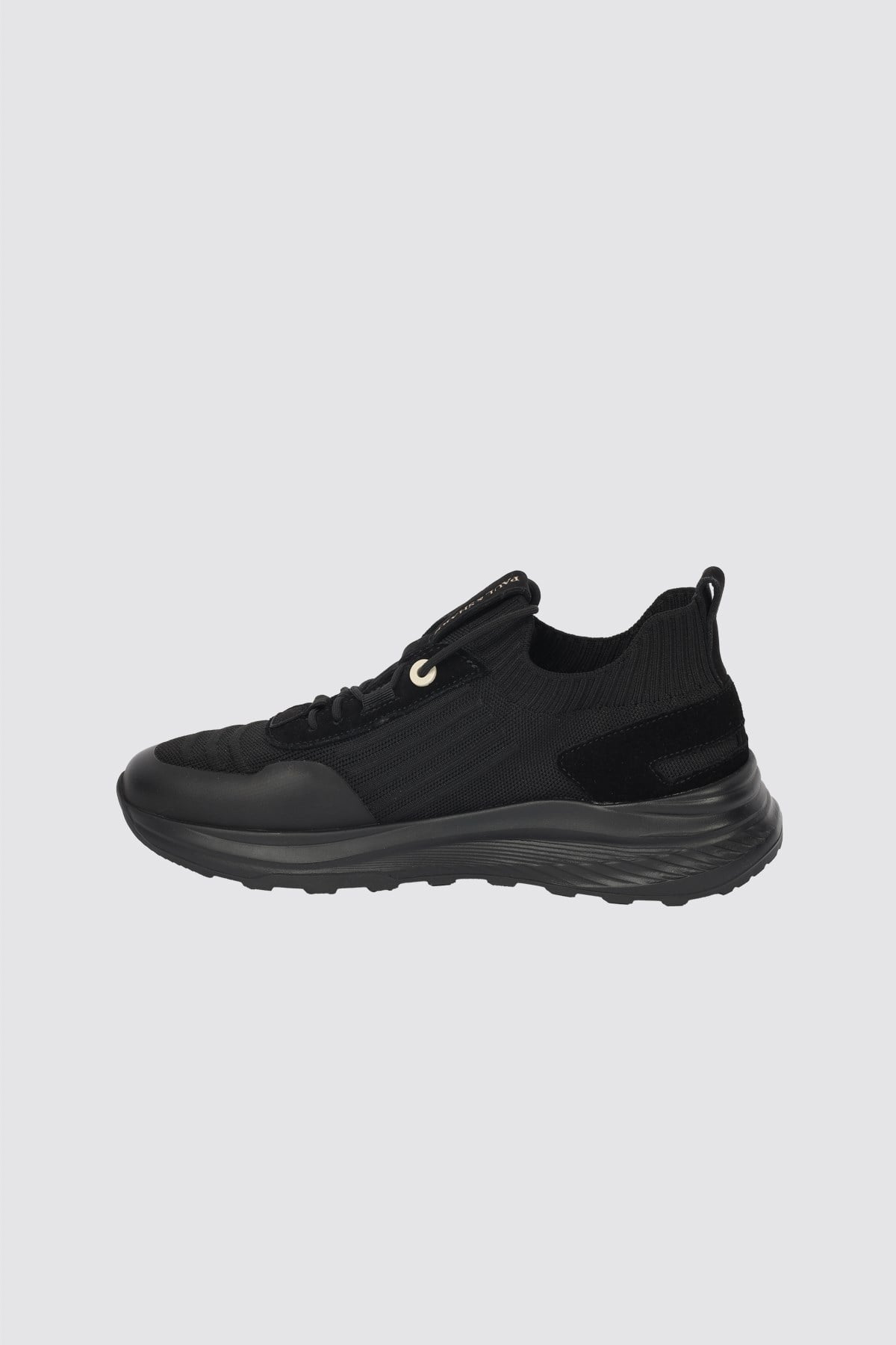 Paul Shark Paul Shark Erkek Logo Detaylı Düşük Bilekli Nefes Alabilen Üst Yüzeyli Siyah Sneaker 16318022-011