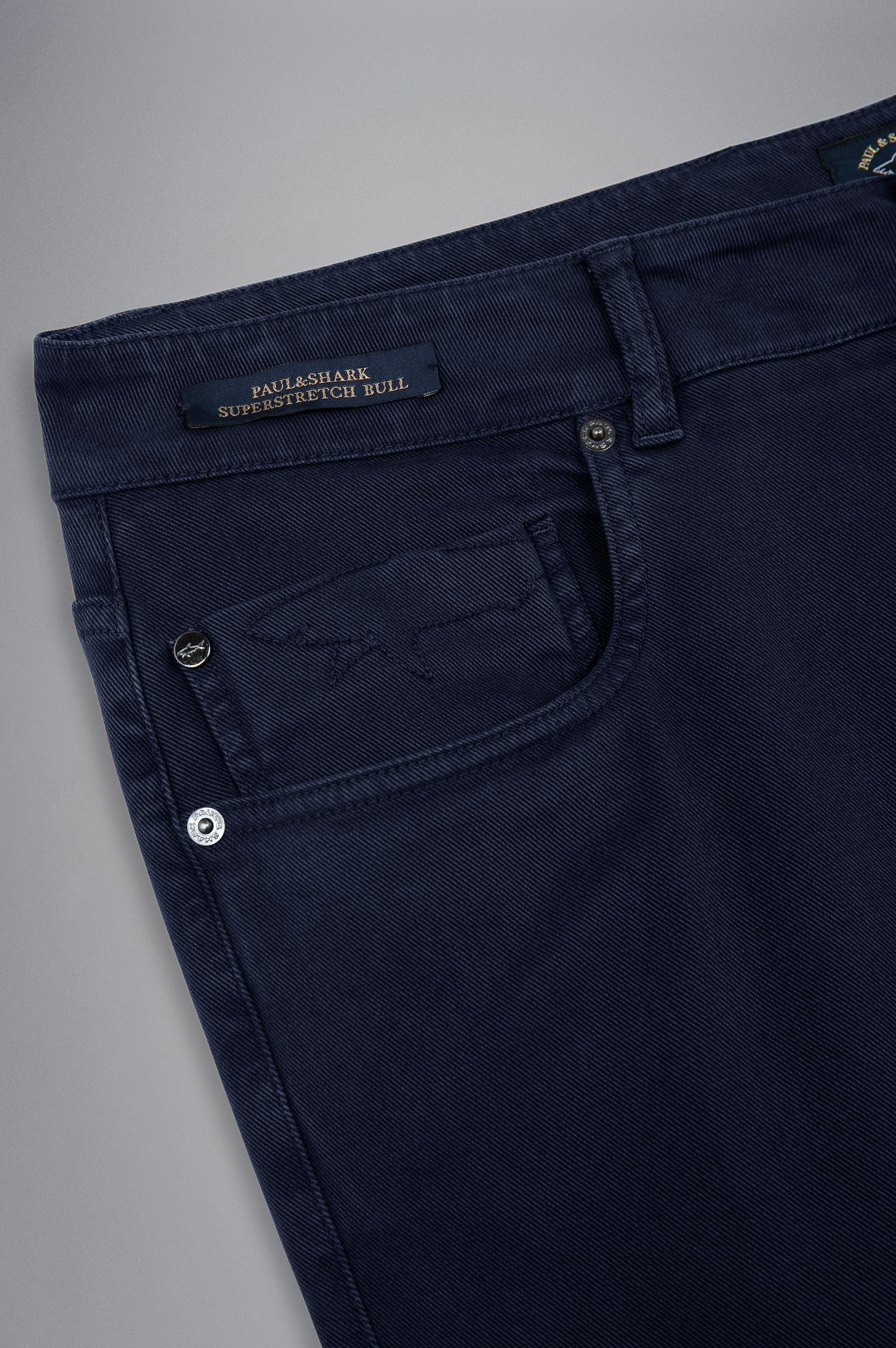 Paul Shark Paul Shark Erkek Logolu 5 Cepli Denim Lacivert Pantolon 13314062-013