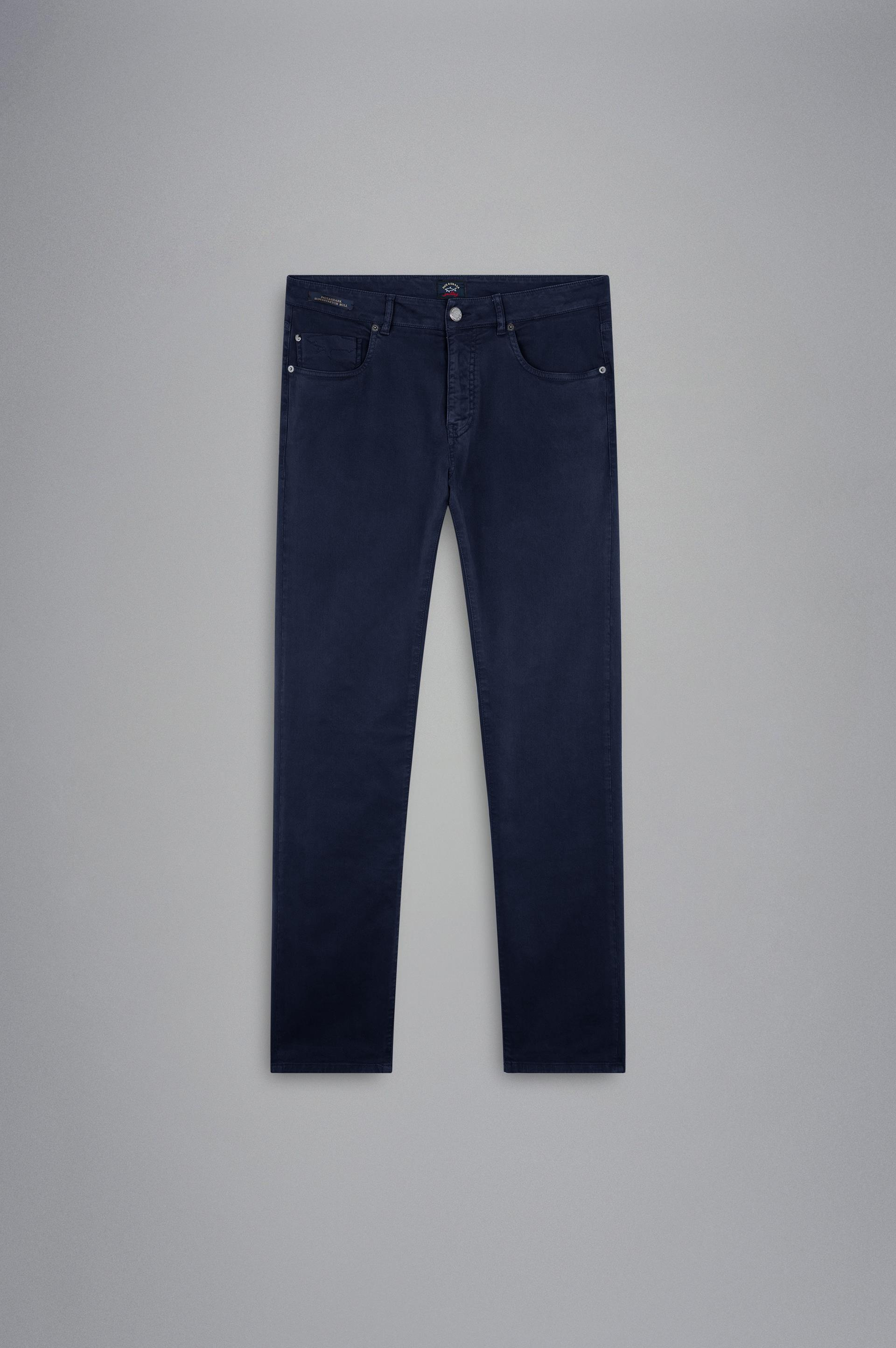 Paul Shark Paul Shark Erkek Logolu 5 Cepli Denim Lacivert Pantolon 13314062-013