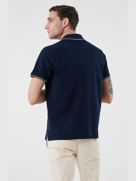 Paul Shark Paul Shark Erkek Logolu Basic Regular Fit Kısa Kollu Lacivert Polo Yaka T-Shirt 22411254-013