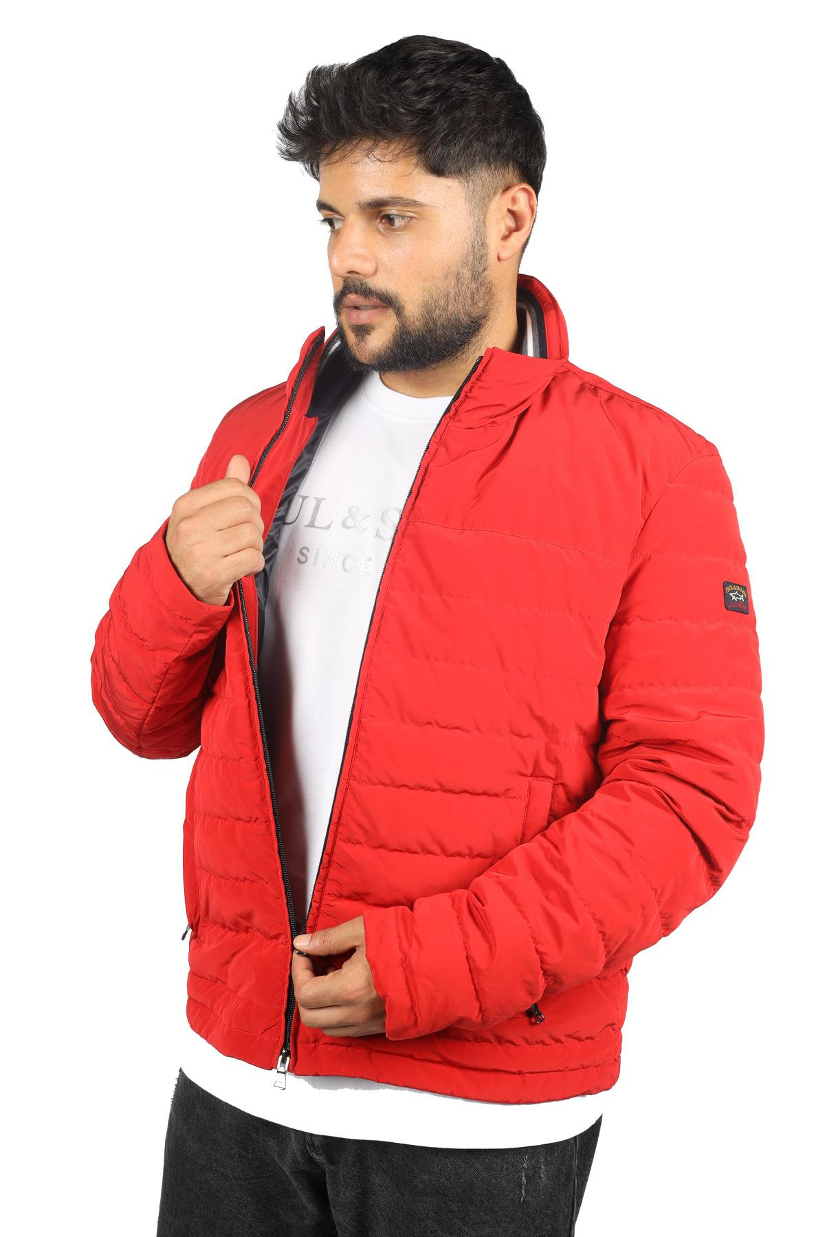 Paul Shark Paul Shark Erkek Marka Logolu Uzun Kollu Rahat Kiremit Mont 13312048-503