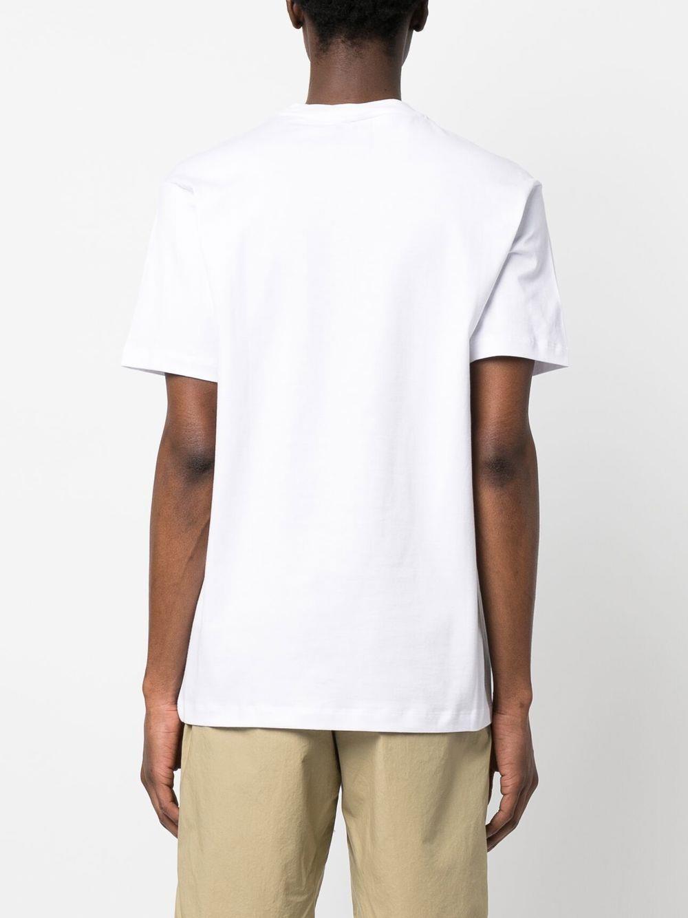 Paul Shark Paul Shark Erkek Marka Logolu Basic Bisiklet Yaka Kısa Kollu Beyaz T-Shirt 23411041-010