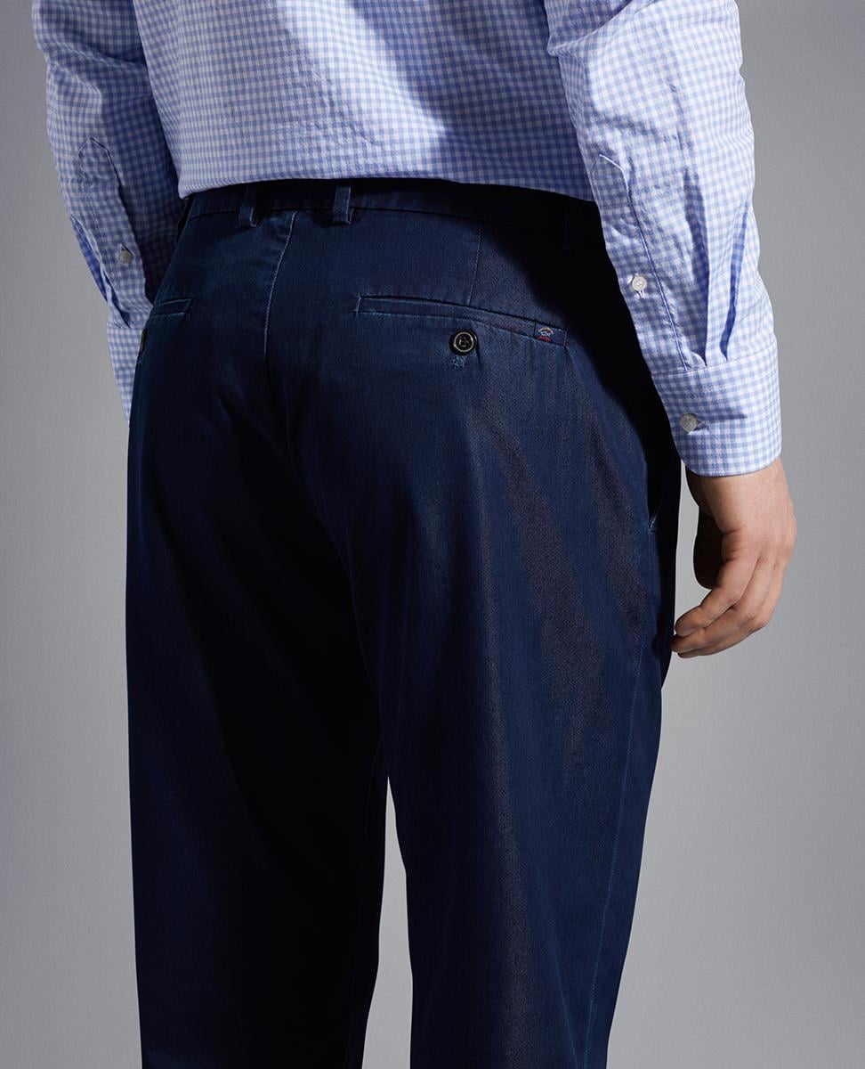 Paul Shark Paul Shark Erkek Marka Logo Detaylı Regular Fit Basic Mavi Jeans 23414135-130