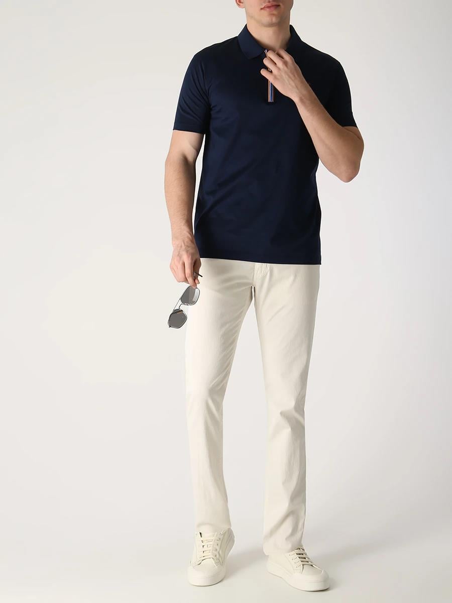 Paul Shark Paul Shark Erkek Marka Logo Detaylı Regular Fit Kısa Kollu Lacivert Polo Yaka T-Shirt 23411215-013