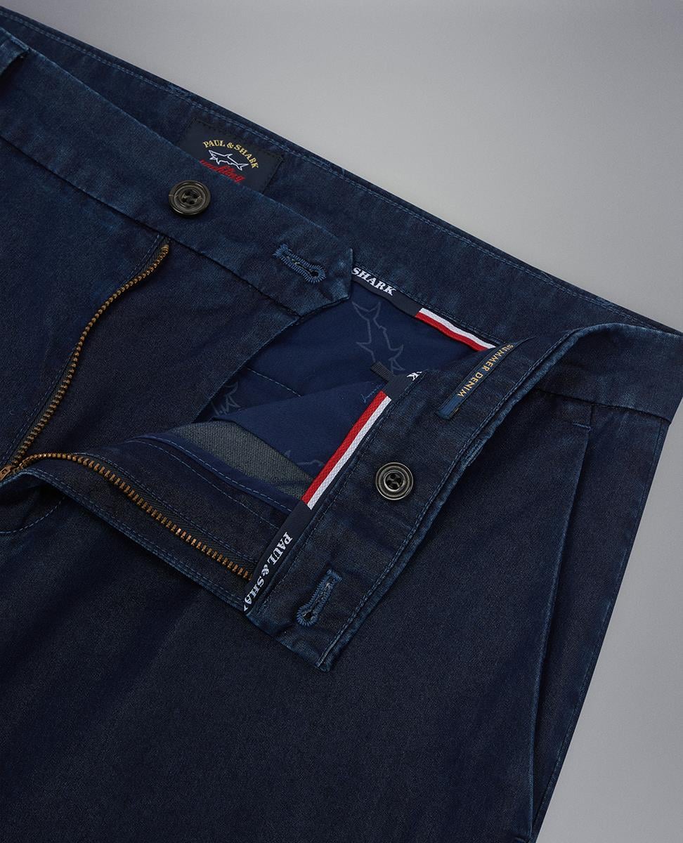 Paul Shark Paul Shark Erkek Marka Logo Detaylı Regular Fit Basic Mavi Jeans 23414135-130