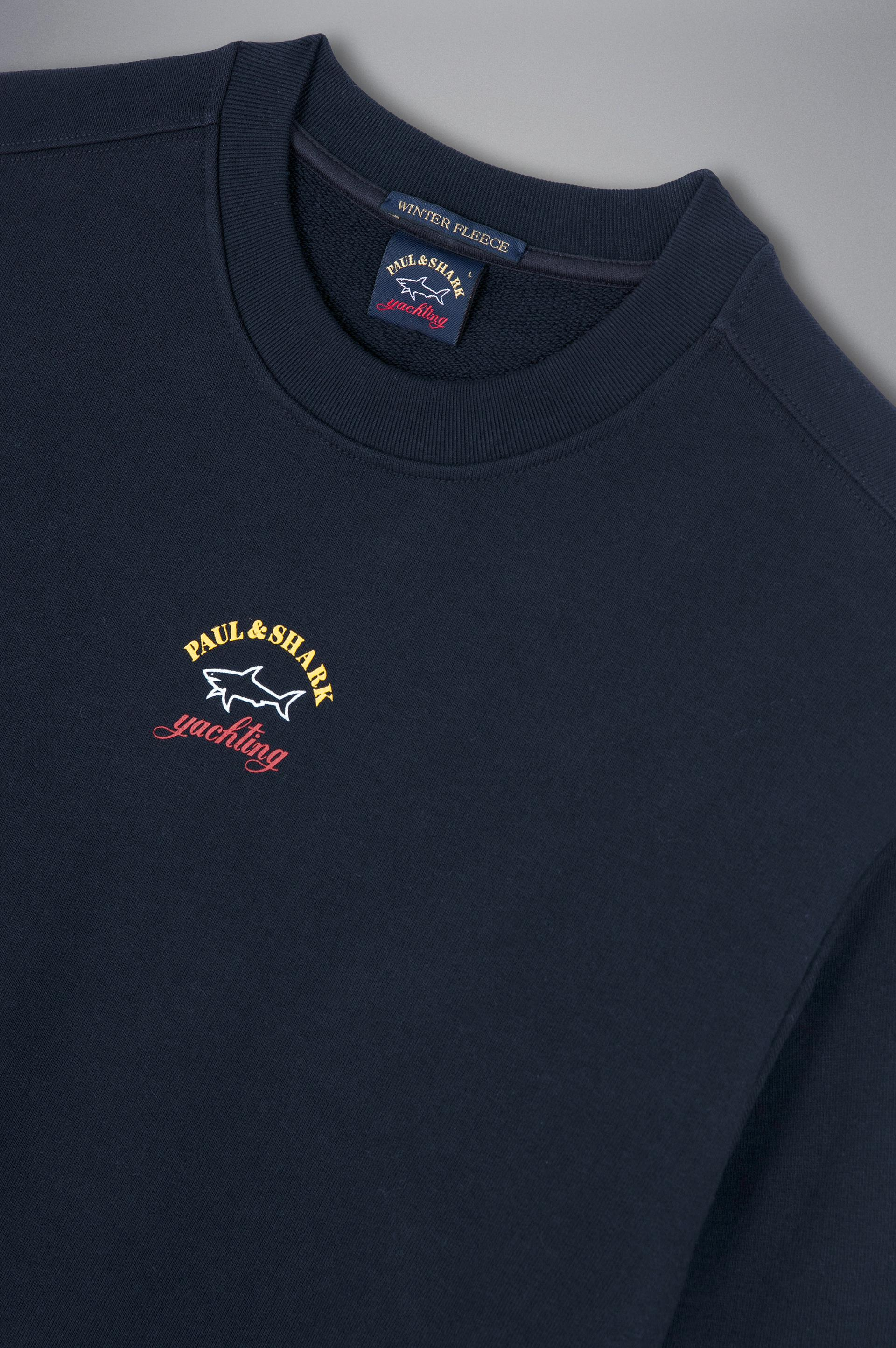 Paul Shark Paul Shark Erkek Marka Logolu Uzun Kollu Rahat Lacivert Sweatshirt 13311831-013