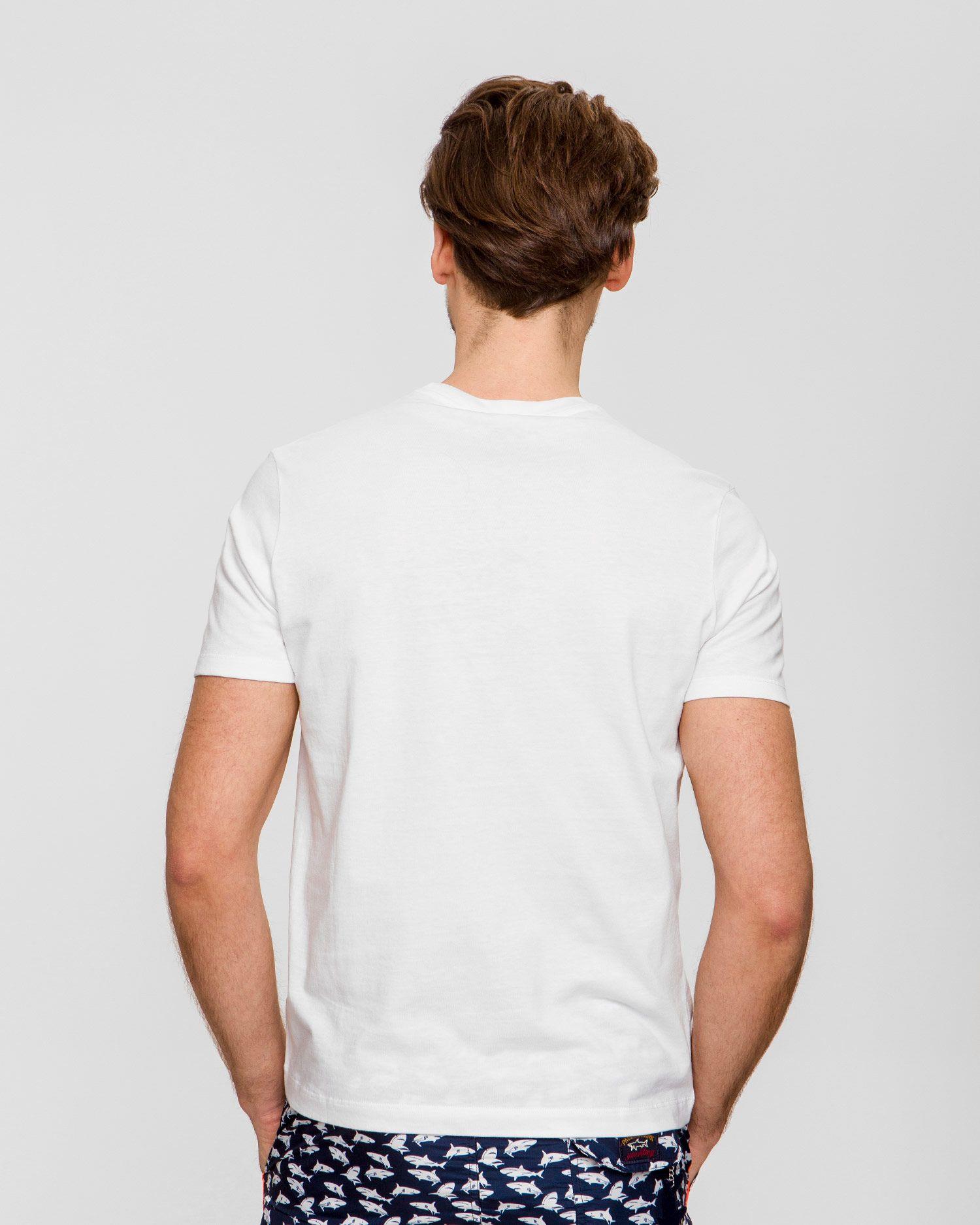Paul Shark Paul Shark Erkek Marka Logo Detaylı Regular Fit Kısa Kollu Beyaz T-Shirt E20P1092-010