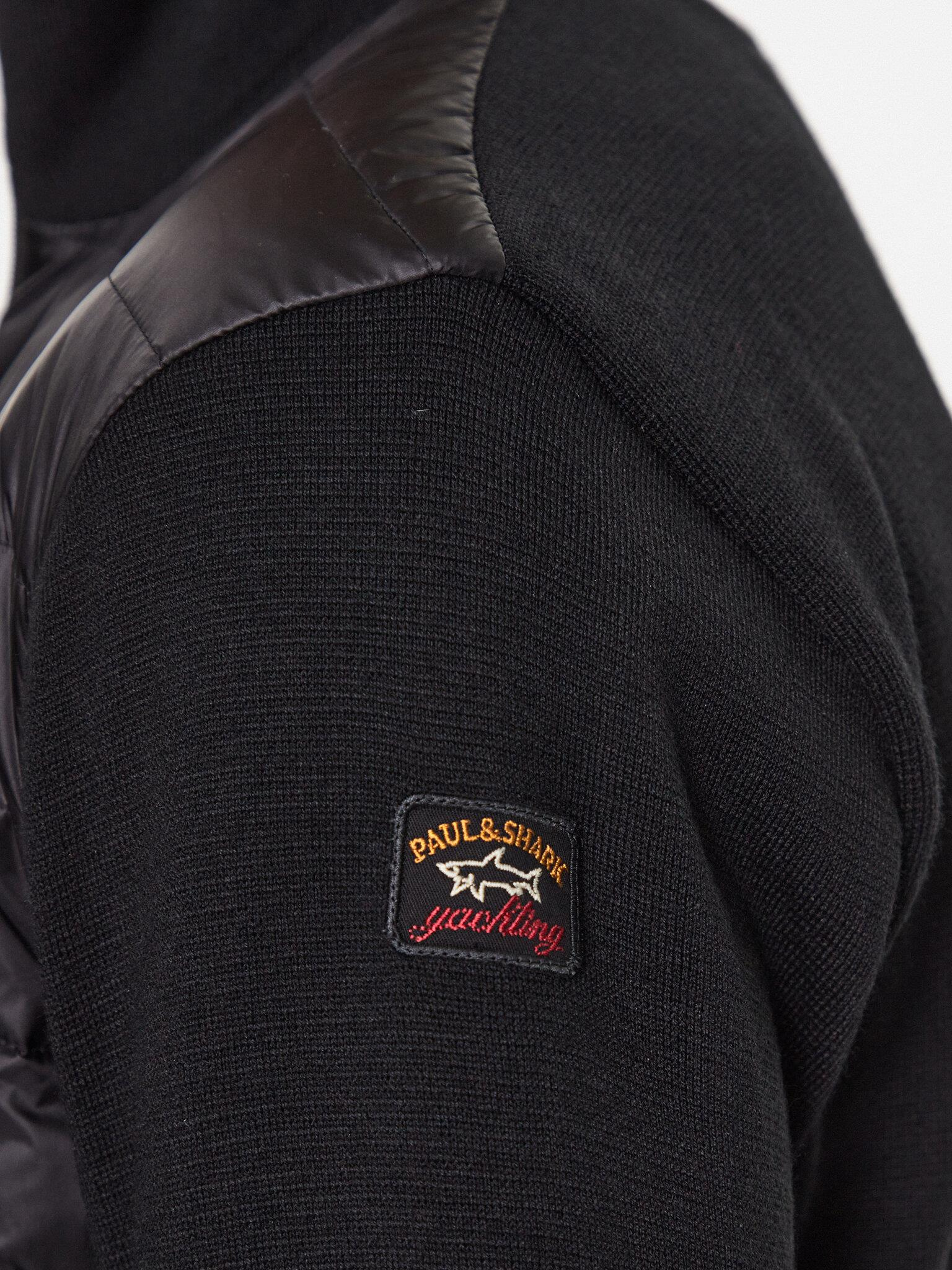 Paul Shark Paul Shark Erkek Marka Logo Detaylı Regular Fit Uzun Kollu Siyah Mont 12311223-011