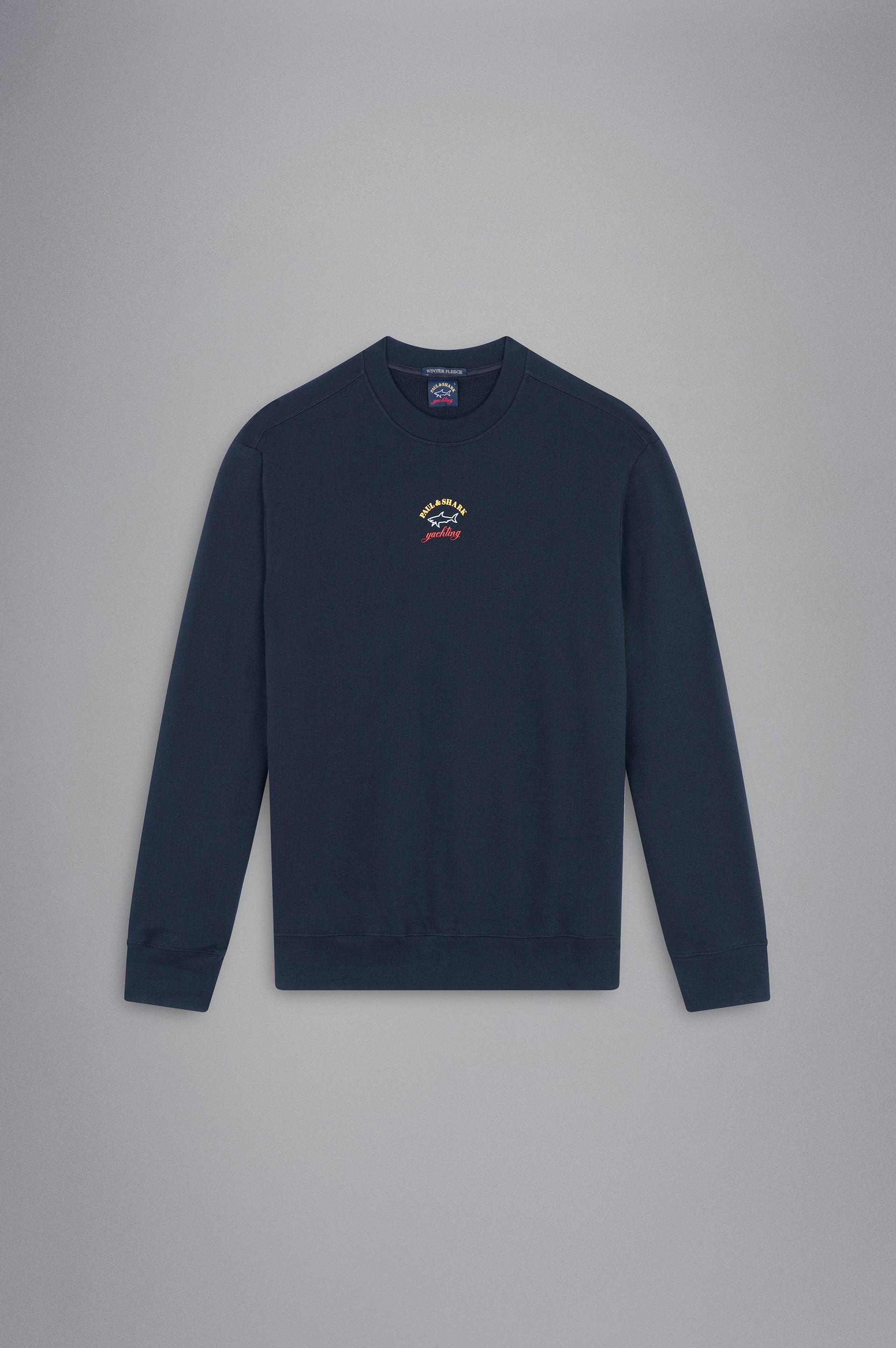 Paul Shark Paul Shark Erkek Marka Logolu Uzun Kollu Rahat Lacivert Sweatshirt 13311831-013