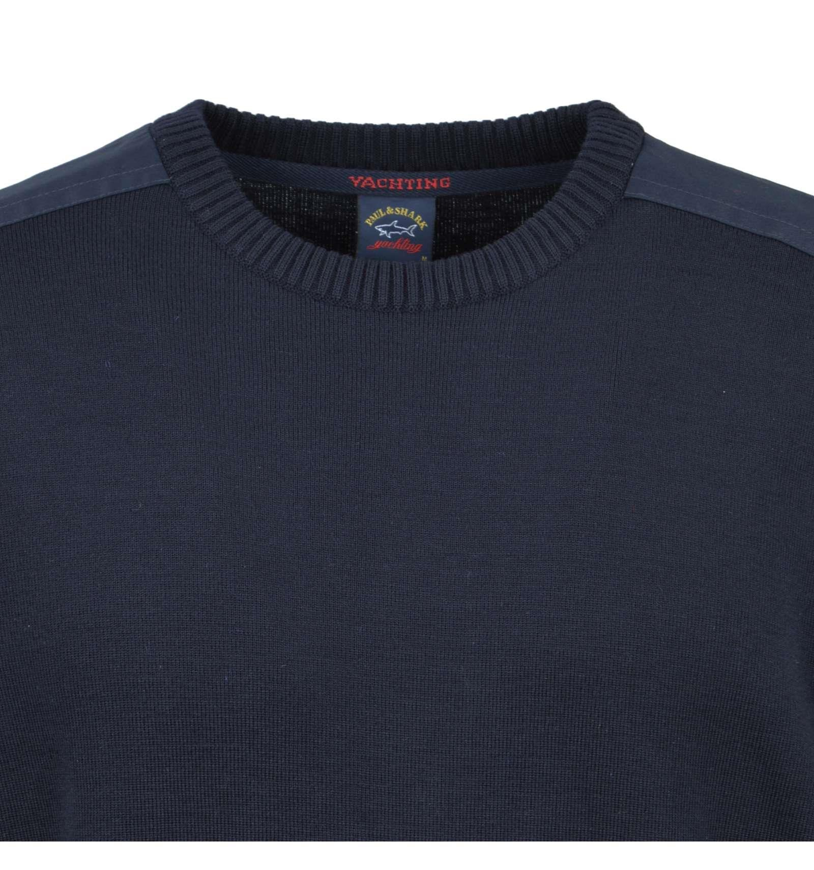 Paul Shark Paul Shark Erkek Marka Logolu Uzun Kollu Rahat Lacivert Kazak C0P1026A-050