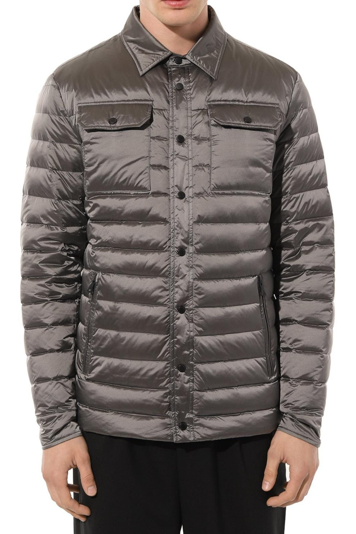 Paul Shark Paul Shark Erkek Marka Logo Detaylı Regular Fit Uzun Kollu Gri Mont 13312153-T02