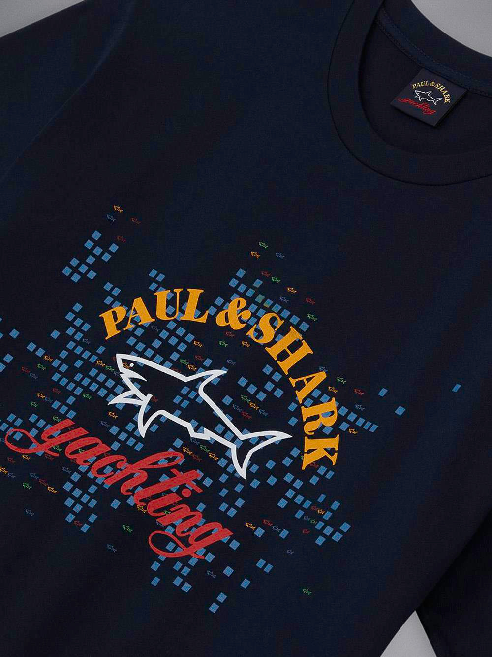 Paul Shark Paul Shark Erkek Marka Logolu Basic Bisiklet Yaka Kısa Kollu Lacivert T-Shirt 23411041-013