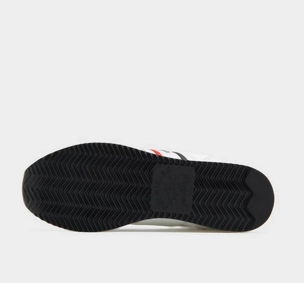 Paul Shark Paul Shark Erkek Metal Toka Derili Marka Logolu Beyaz Sneaker 22418018-010