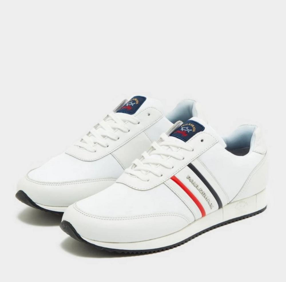 Paul Shark Paul Shark Erkek Metal Toka Derili Marka Logolu Beyaz Sneaker 22418018-010