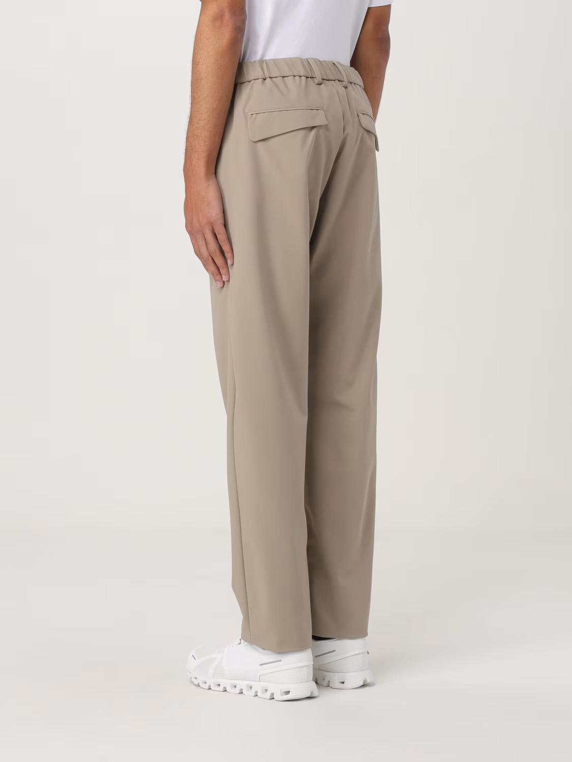 Paul Shark Paul Shark Erkek Normal Bel Regular Fit Rahat ve Esnek Kumaş Düz Paça Bej Pantolon 25414071-128