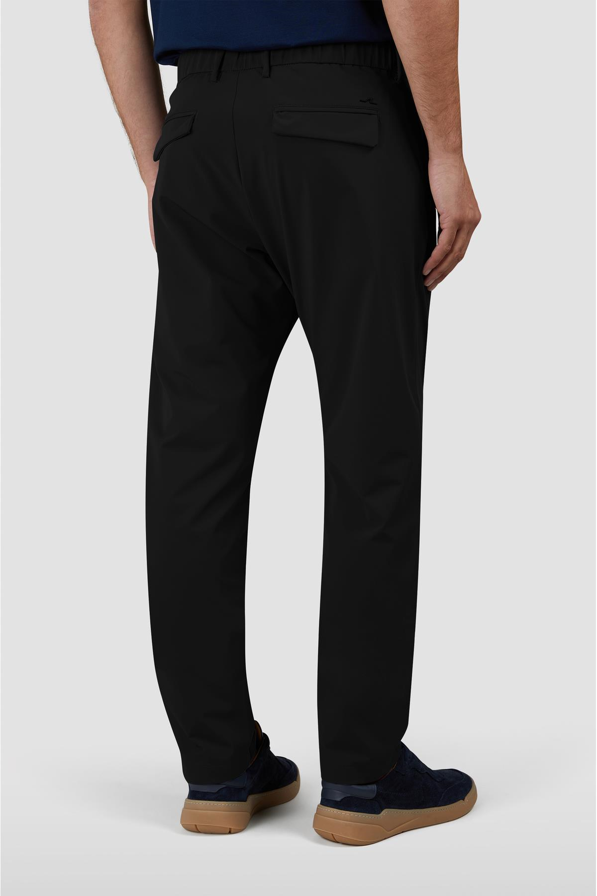 Paul Shark Paul Shark Erkek Normal Bel Regular Fit Rahat ve Esnek Kumaş Düz Paça Siyah Pantolon 25414071-011